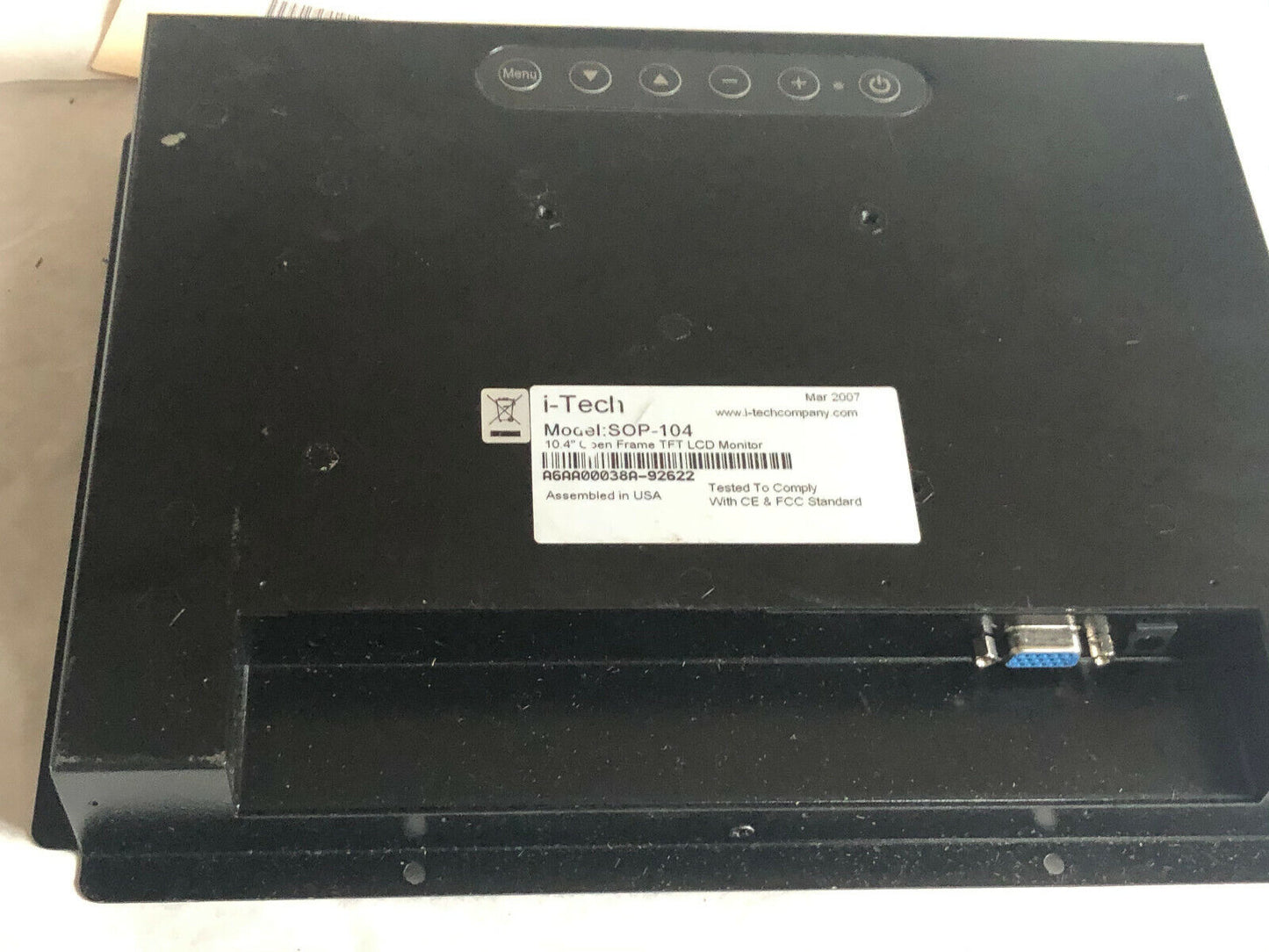 Itech Sop-104 Open Frame Tft Lcd Monitor, Itech S0p-104,Bg