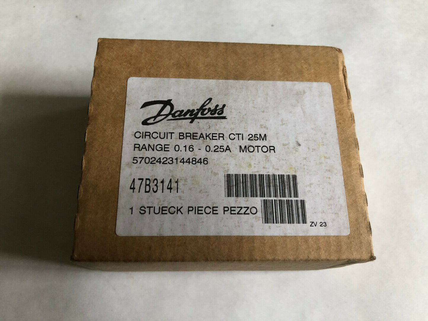 New Danfoss Cti 25M,47B3141 Circuit Breakers Danfoss Cti 25M 0.16-0.25A Motor,Bj