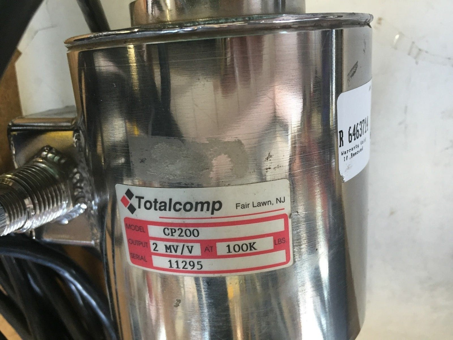 New Totalcomp Cp200 ,2 Mv/V 100K Interchange Load Cell,Fl