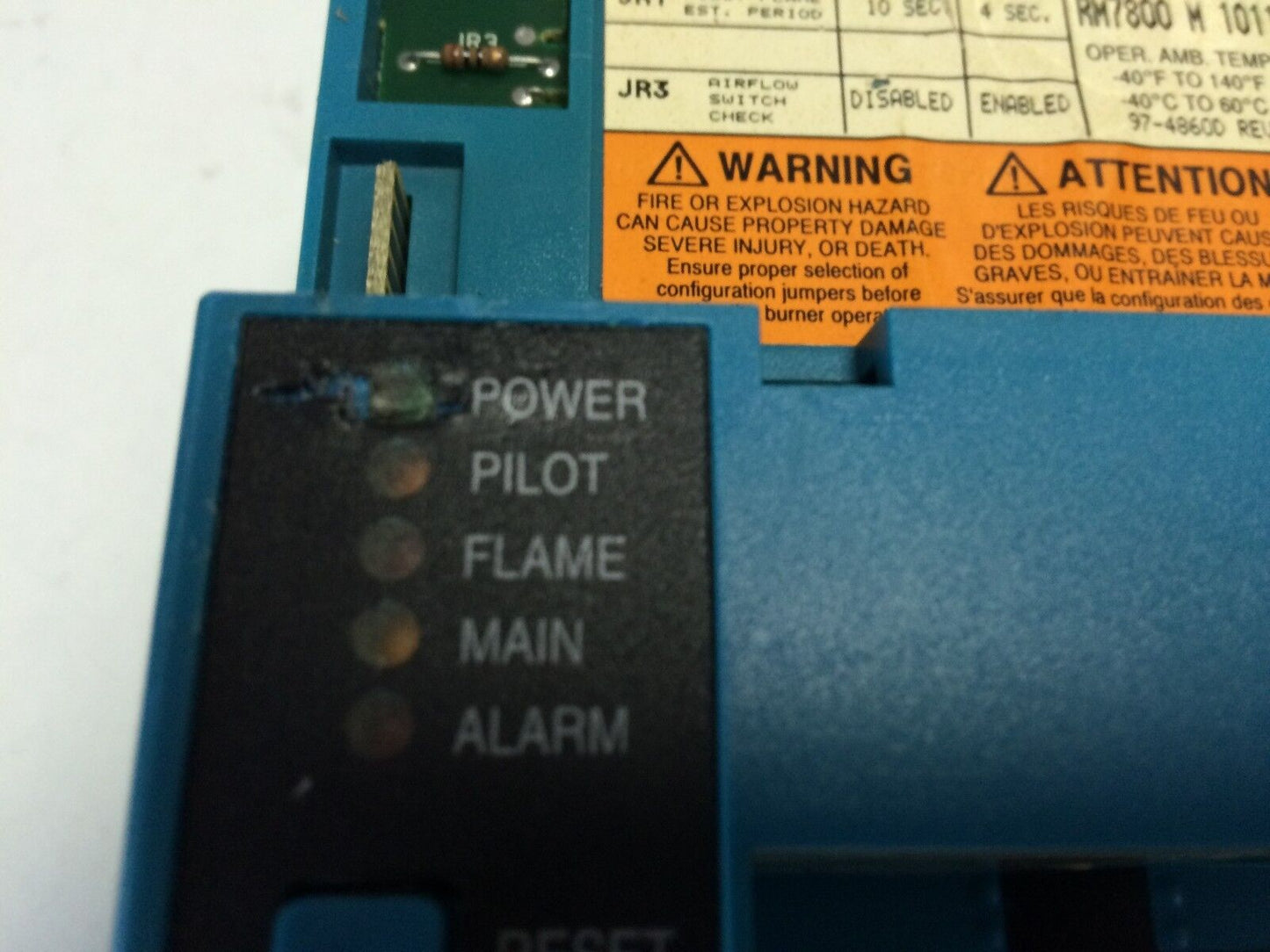 Honeywell Rm7800m1011,Burner Control Rm7800 M 1011 (See Pic &Description ),Bw,Ew