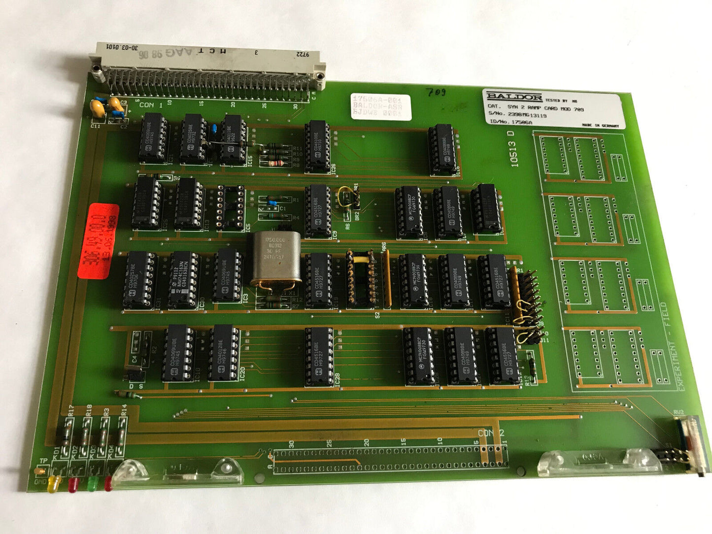 Baldor 10513D,Asr Plc Pcb Board 10513 D Typ Syn-2-0-709, Typ Syn 2-0-710,St