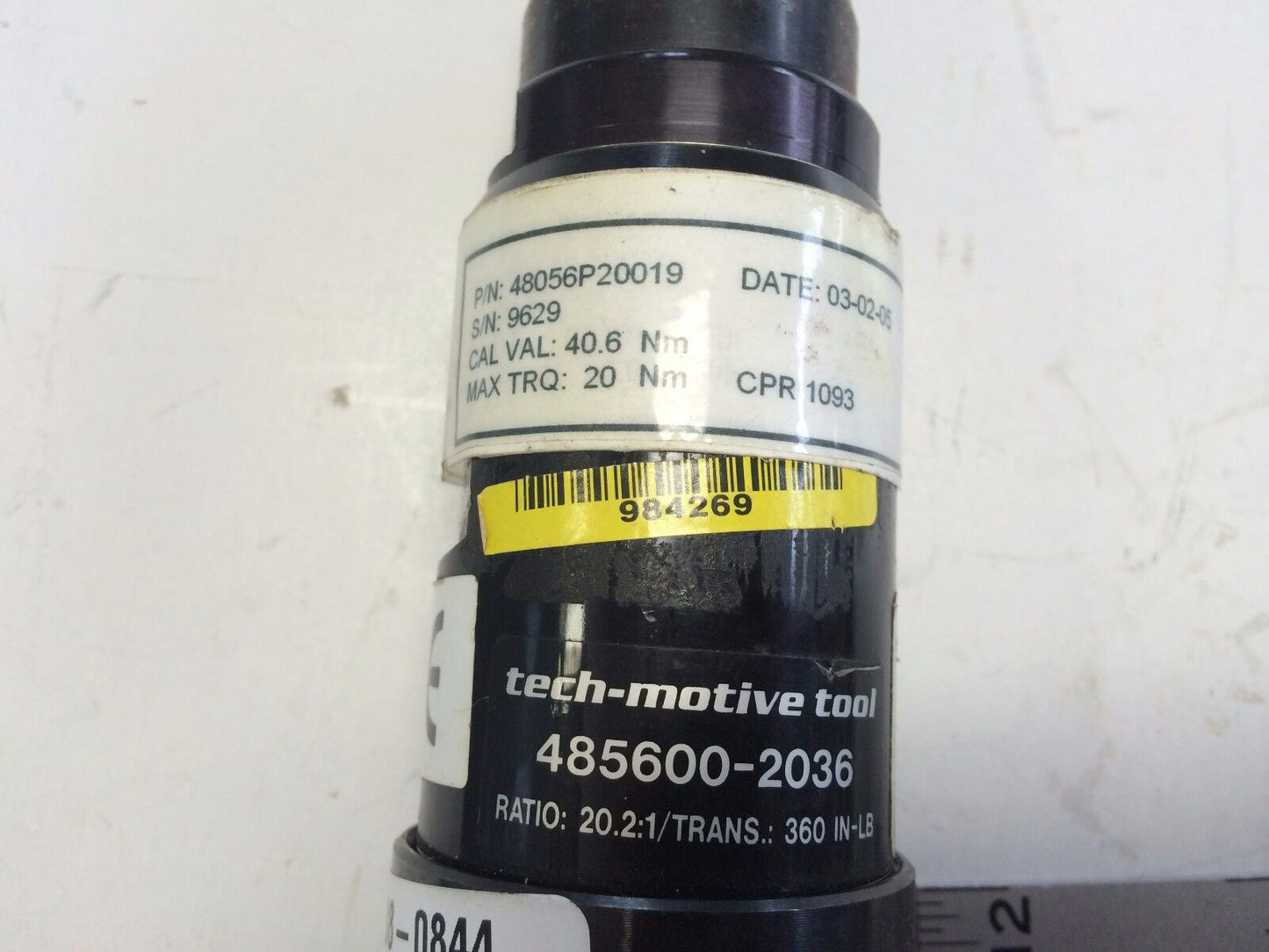 Tech-Motive 48056P20019,485600-2036,360 In-Lb 3/8" Nutrunner Wrench,20Nm,Bw