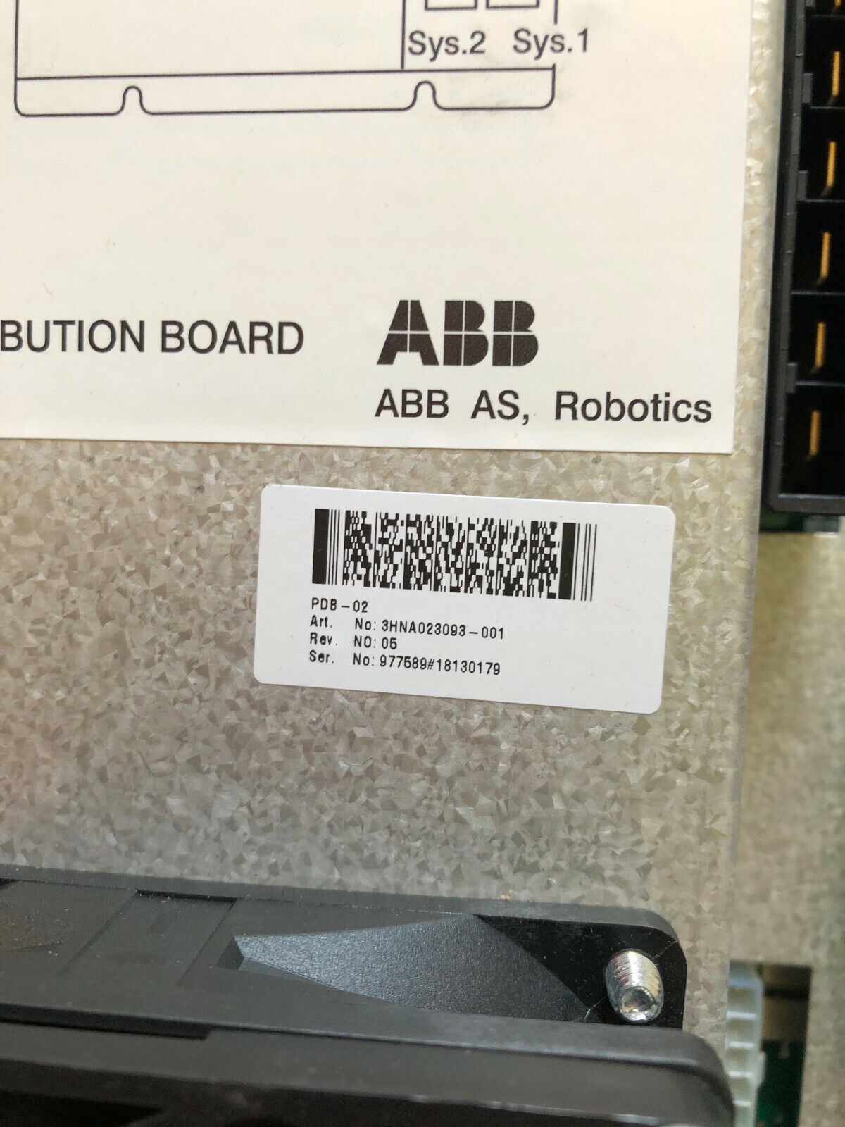Abb 3Hna023093 Power Distribution Board. Pdb-02,Df