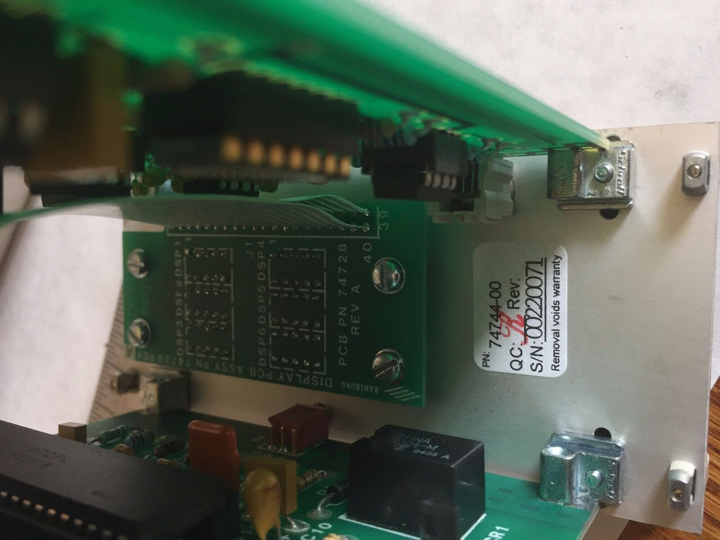 New Ransburg 74744-00 Display Card Module Corona Sensitivity,Bt