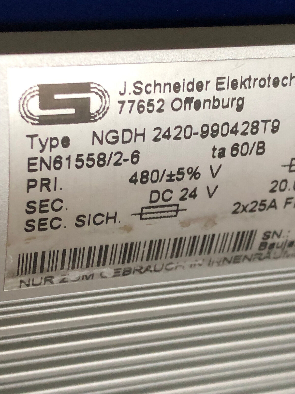 New Akkutec Ngdh 2420-990428T9 Switch Bank Power Supply,Tretec 2420990428T9,An