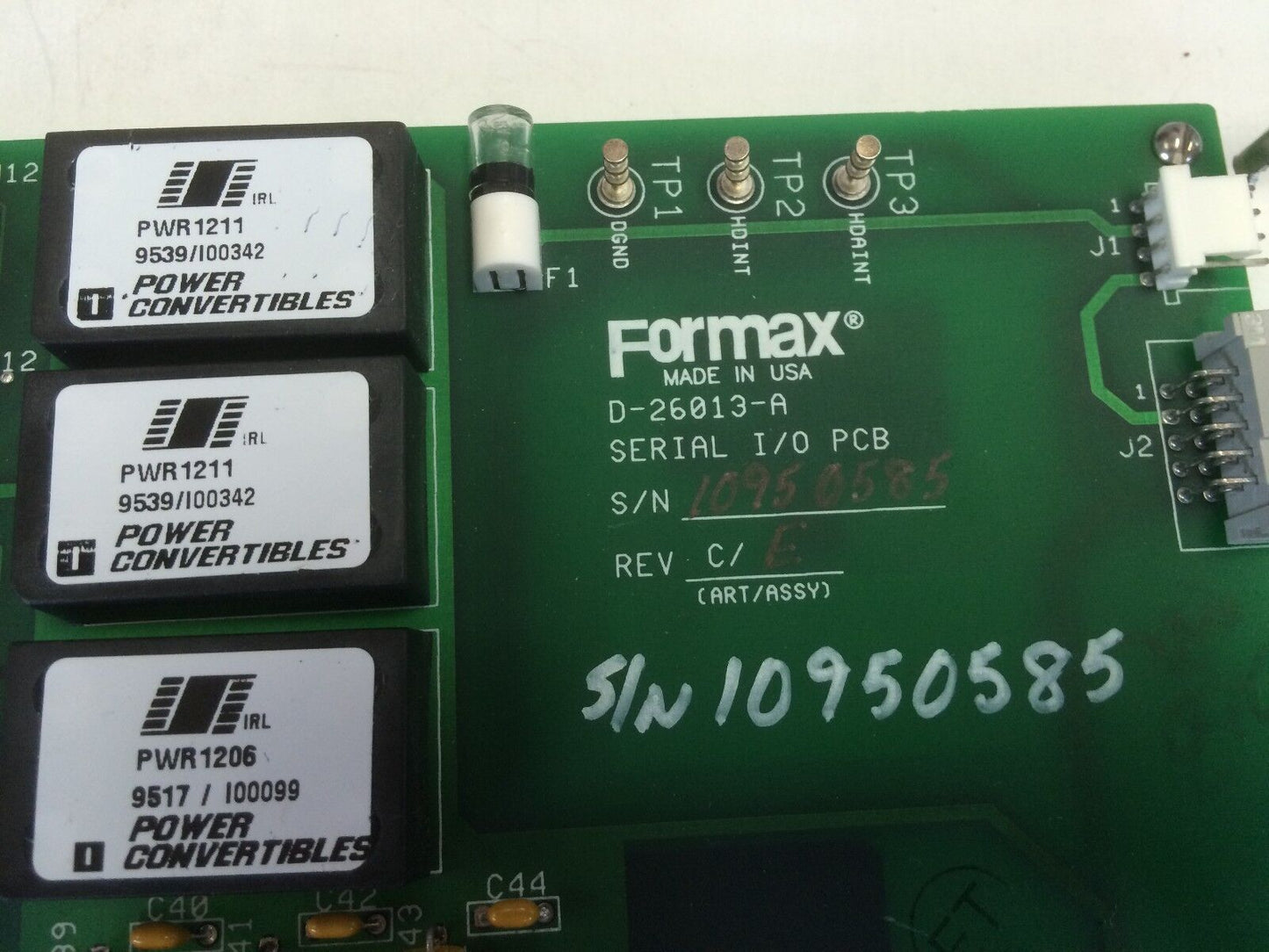 Formax D-26013-A Memory I/O Pcb Input/Output Board,Bf