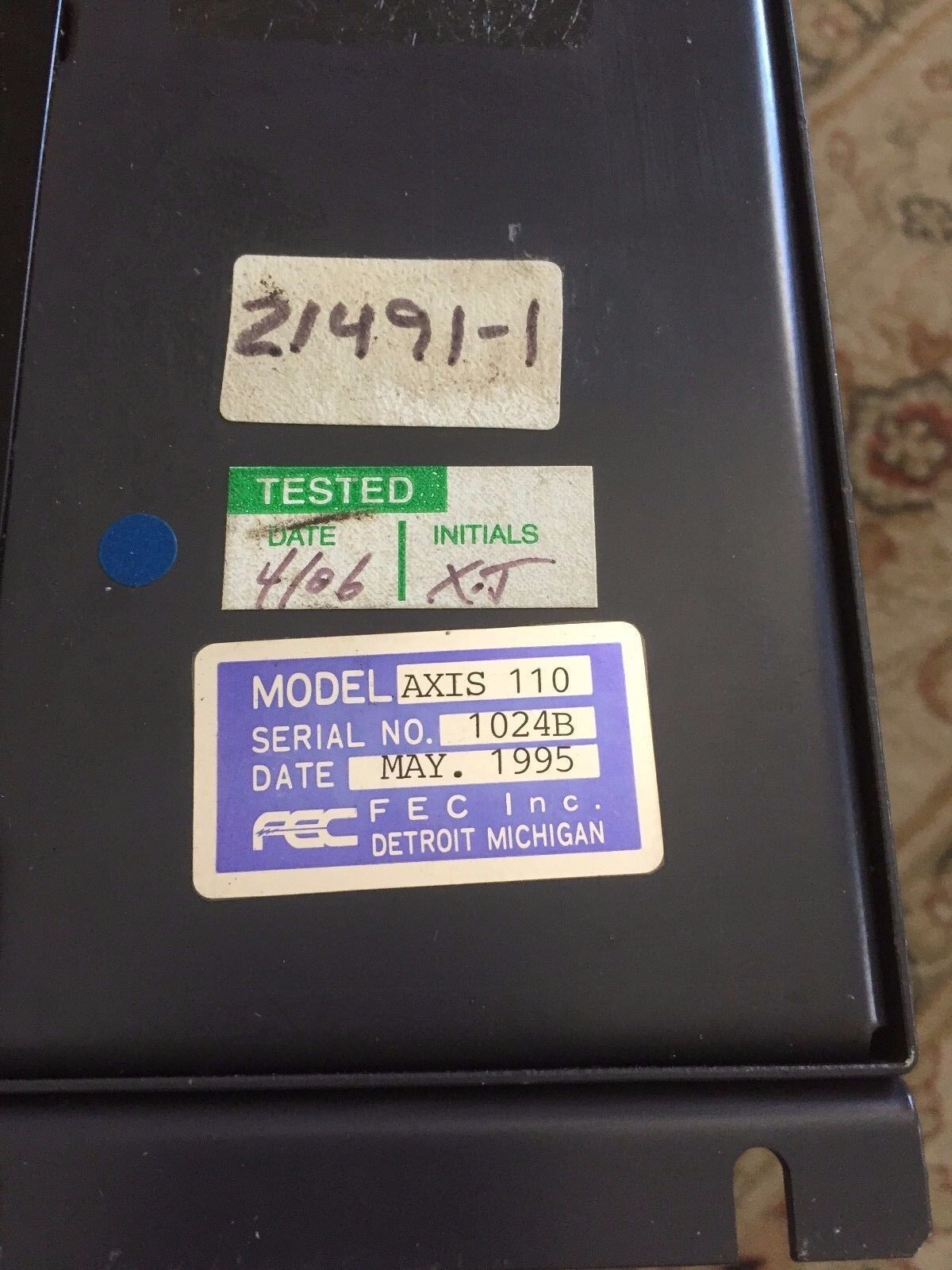 Fec Axis 110,Fec Afc1100 System Axis Controller Axis110 Type 105,Axis 110,Bq