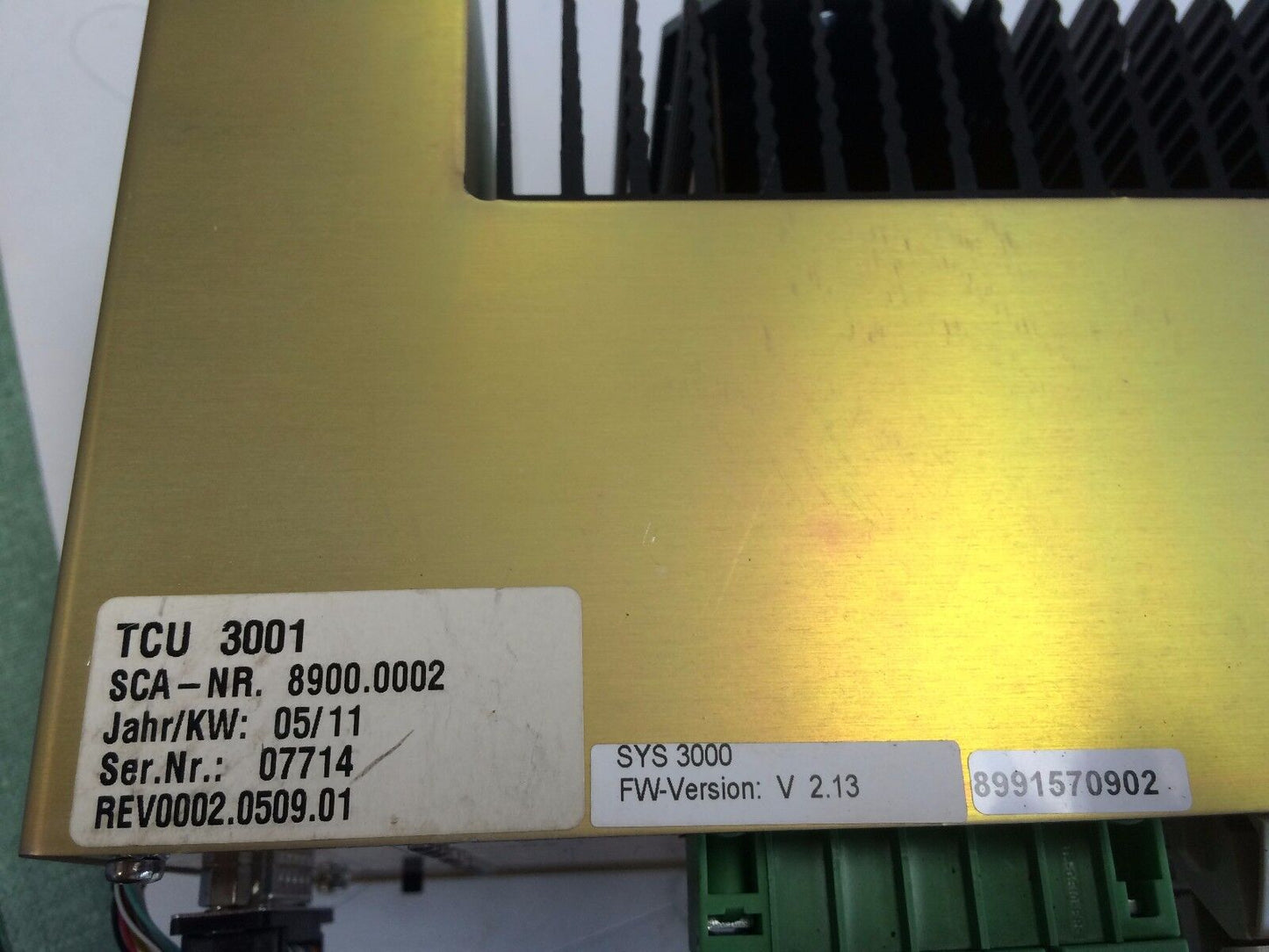Sca Schucker Tcu 3001,Sca 8900.0002,Sys3000 Adhesive Controller Power Supply,Cr