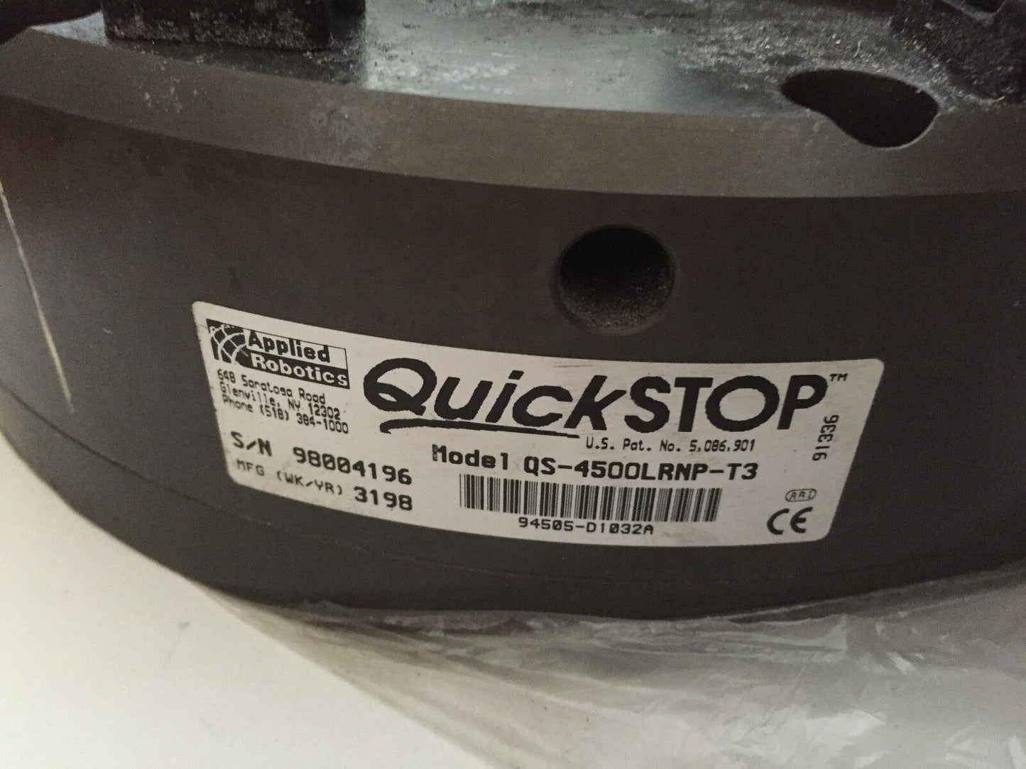 Applied Robotics Quick Qs-4500Lrnp-T3 Quickstop Qs-4500 Collision Sensor,Ch