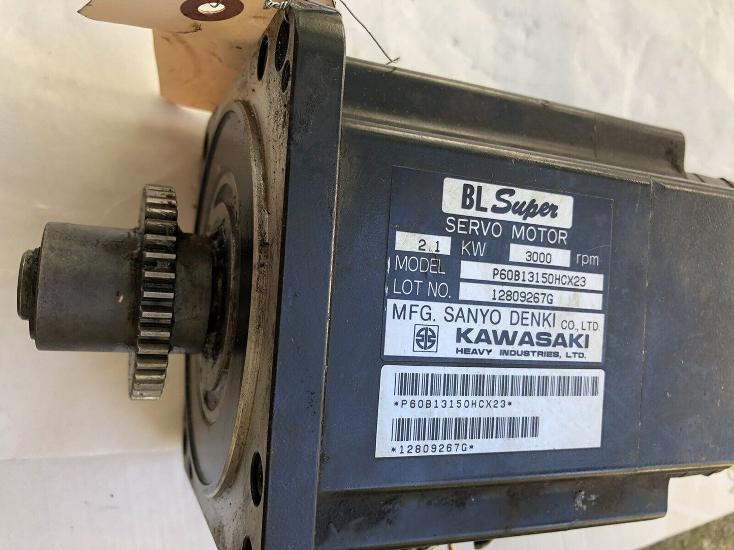 Sanyo Denki P60b13150hcx23 Servo Motor, 2.1 Kw, 3000 Rpm (Connect Damaged),Tg