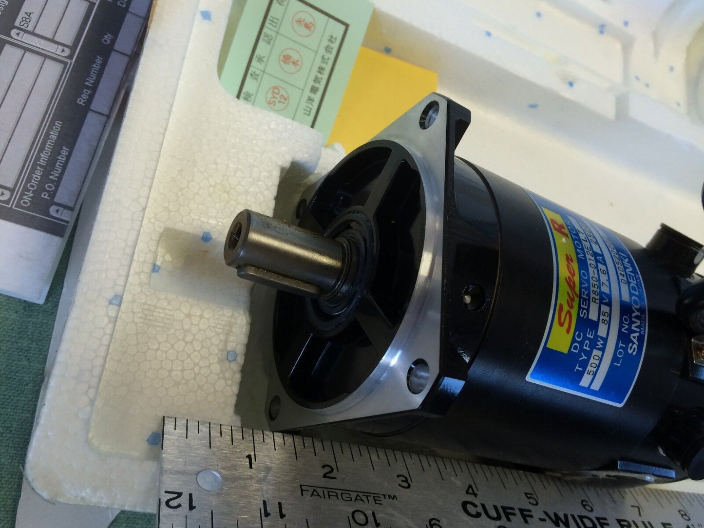 New Sanyo Denki R850-012El7 Dc Servo Motor, Super R, E680500c00b Optical,Bn