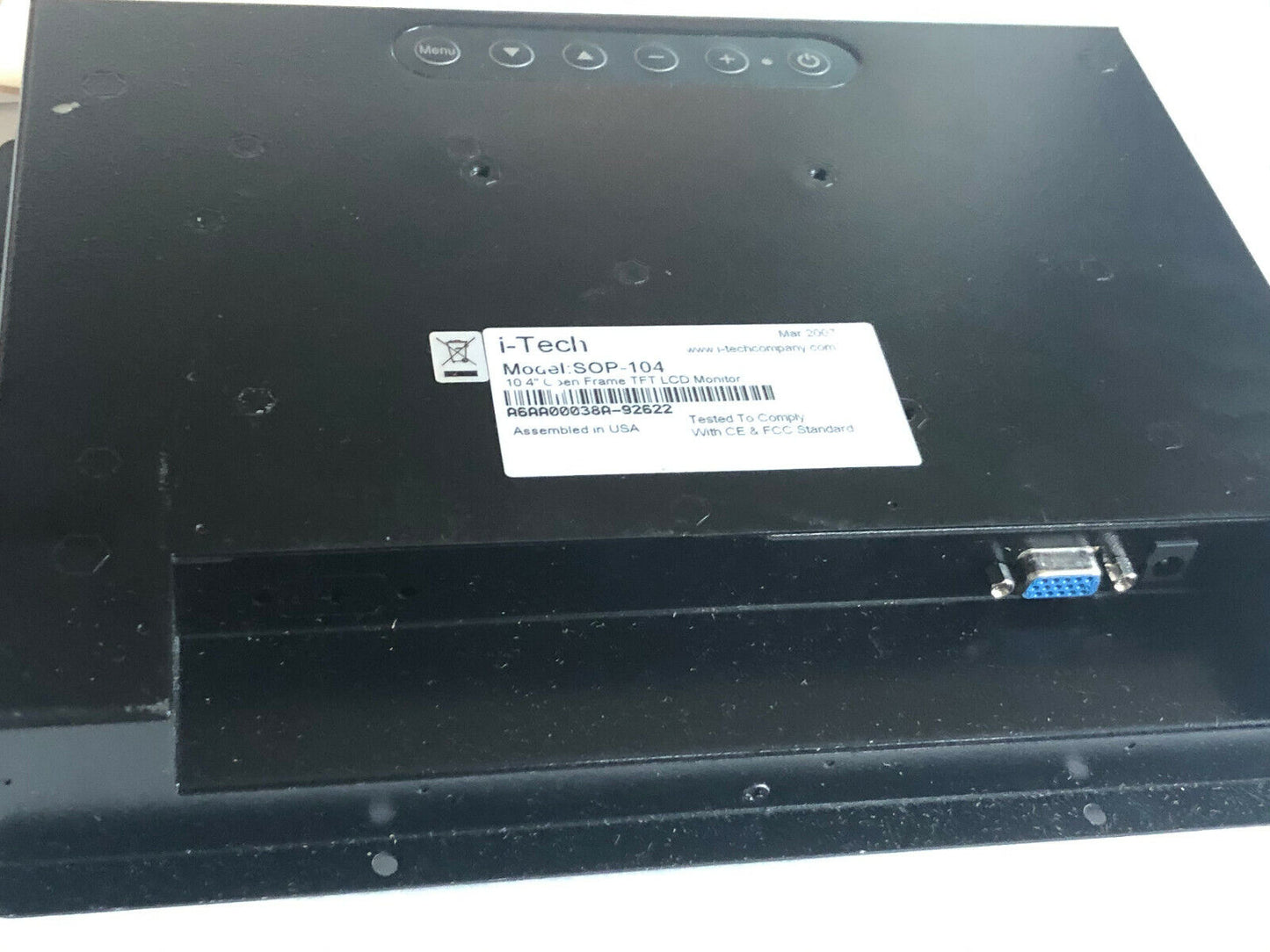 Itech Sop-104 Open Frame Tft Lcd Monitor, Itech S0p-104,Bg