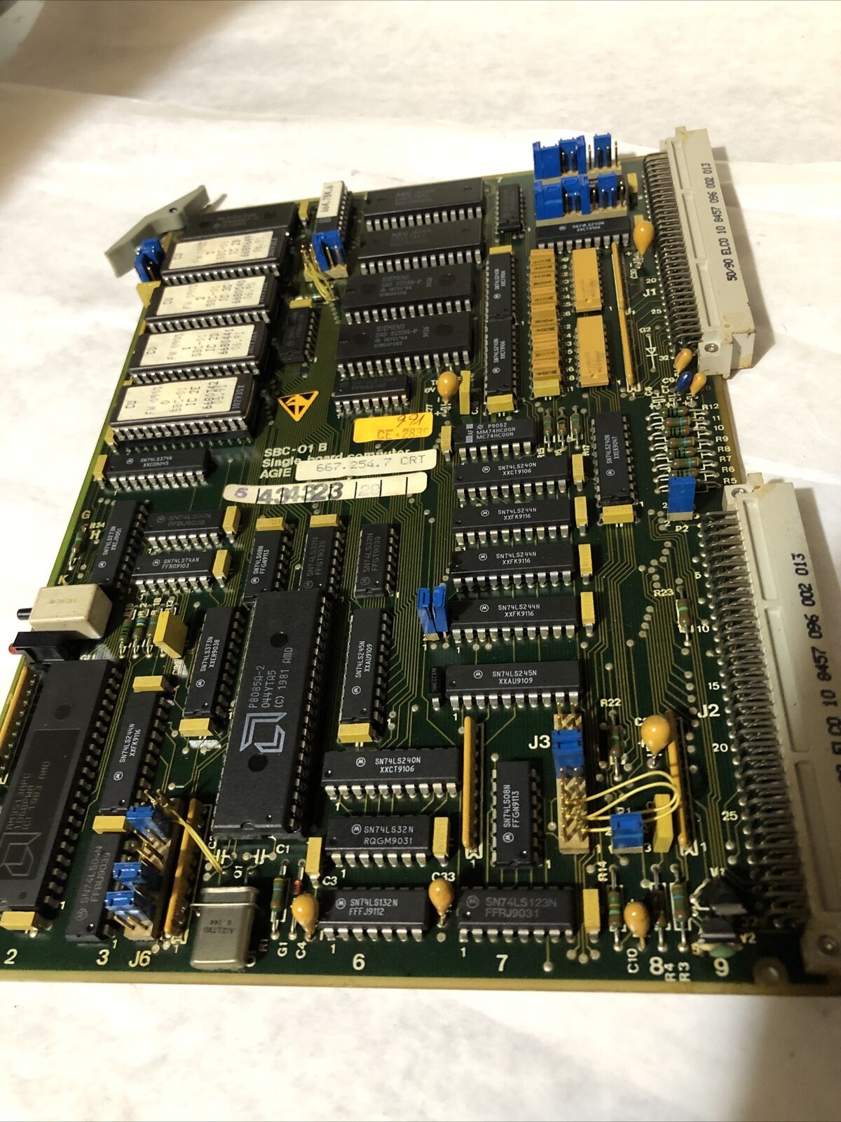 Agie 667.254.7 Crt, Sbc-01B Single Board Computer Wire Edm Pcb Card,Bx
