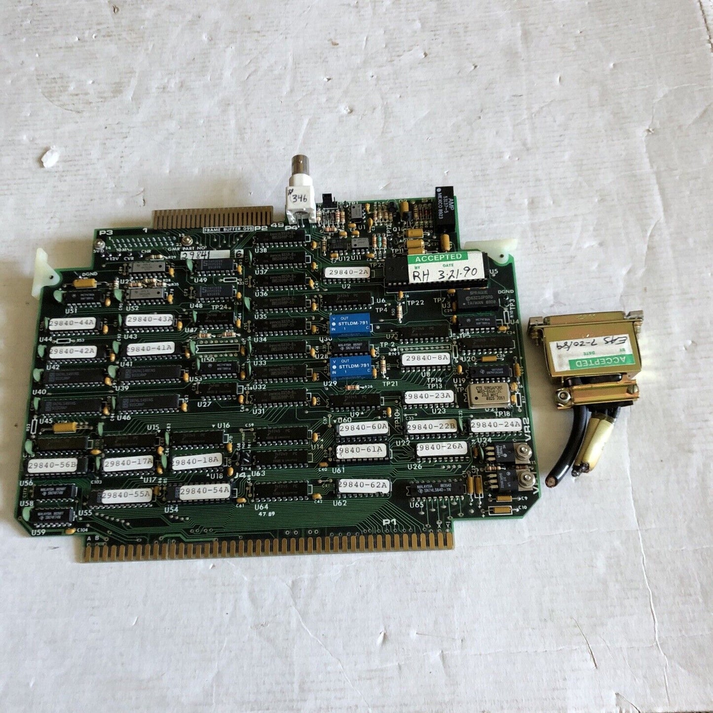 Gmr 29841 6,Gmr 298416,Frame Buffer 09B,29840 Rev.D,Ml1-0 Pcb Board,Sa