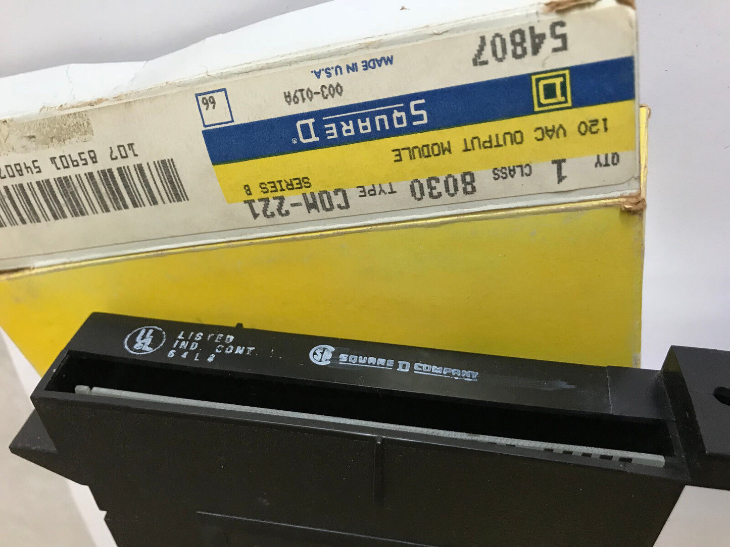 New Square-D 8030 Com-221 Plc Output Sy/Max Pilot Duty Progammable,Ep