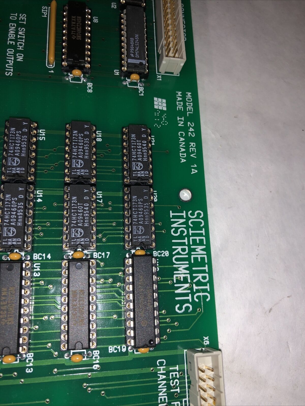 Sciemetric Multiplexer Analog Interface 242 Rev1a Digital I/O Module,Fg