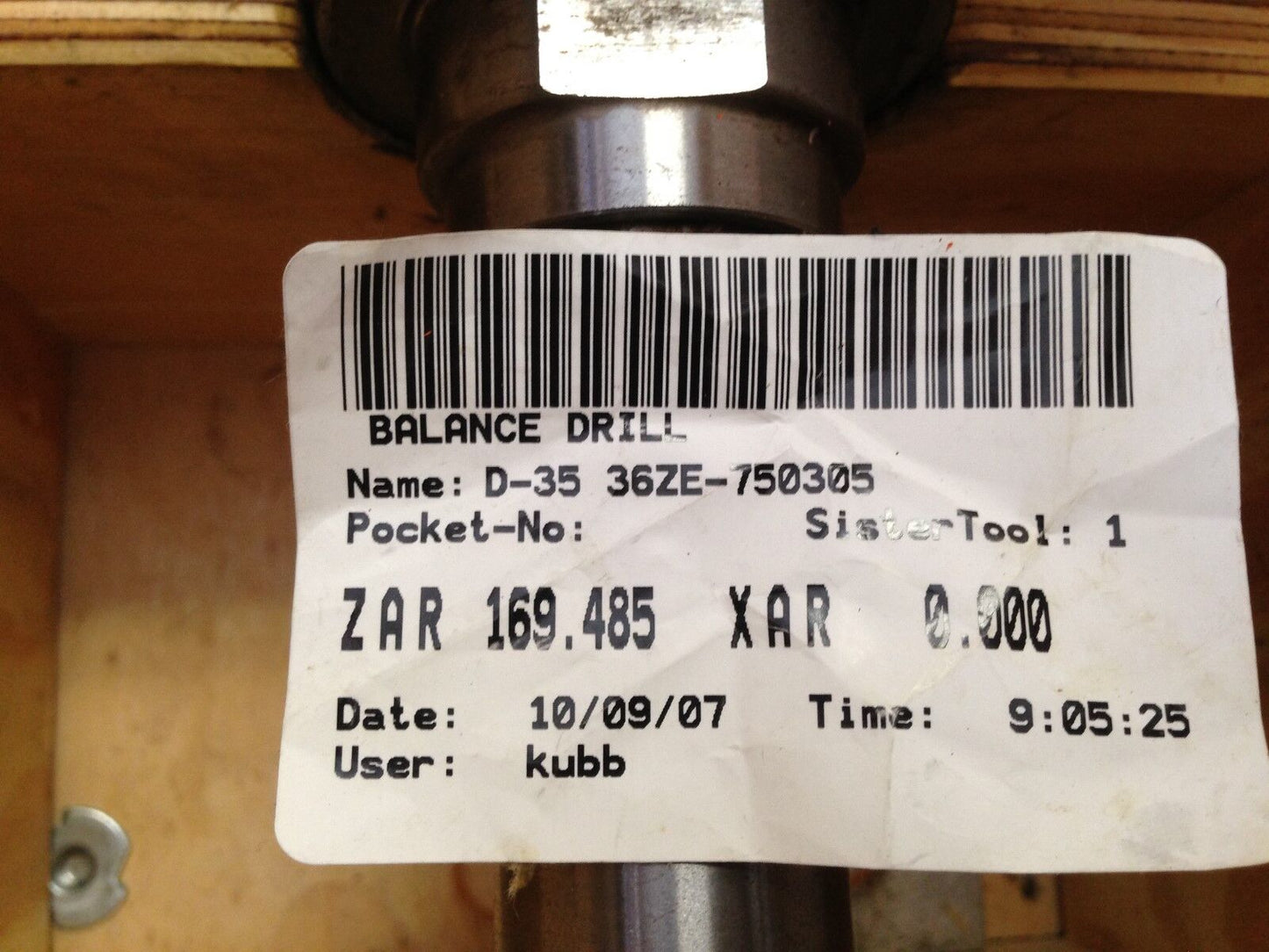 Itw Balance Drill Crh322 3.0L Crank D-35 Zar 169 485 Balancer,24Se-1221-18397,Ad