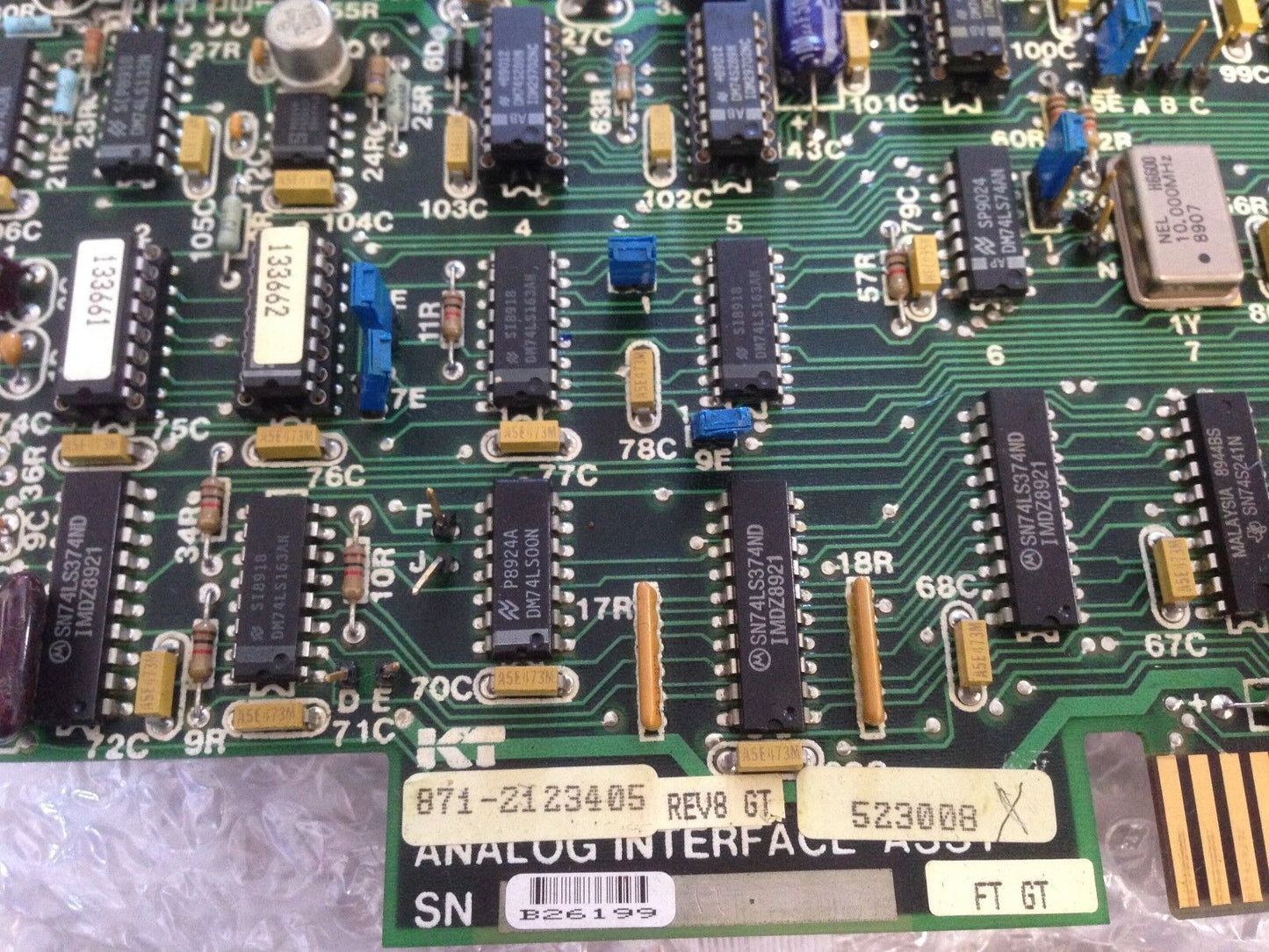 Kt Kearney & Trecker 871-2123405,1216988,1-21234 Analog Interface Board,Di