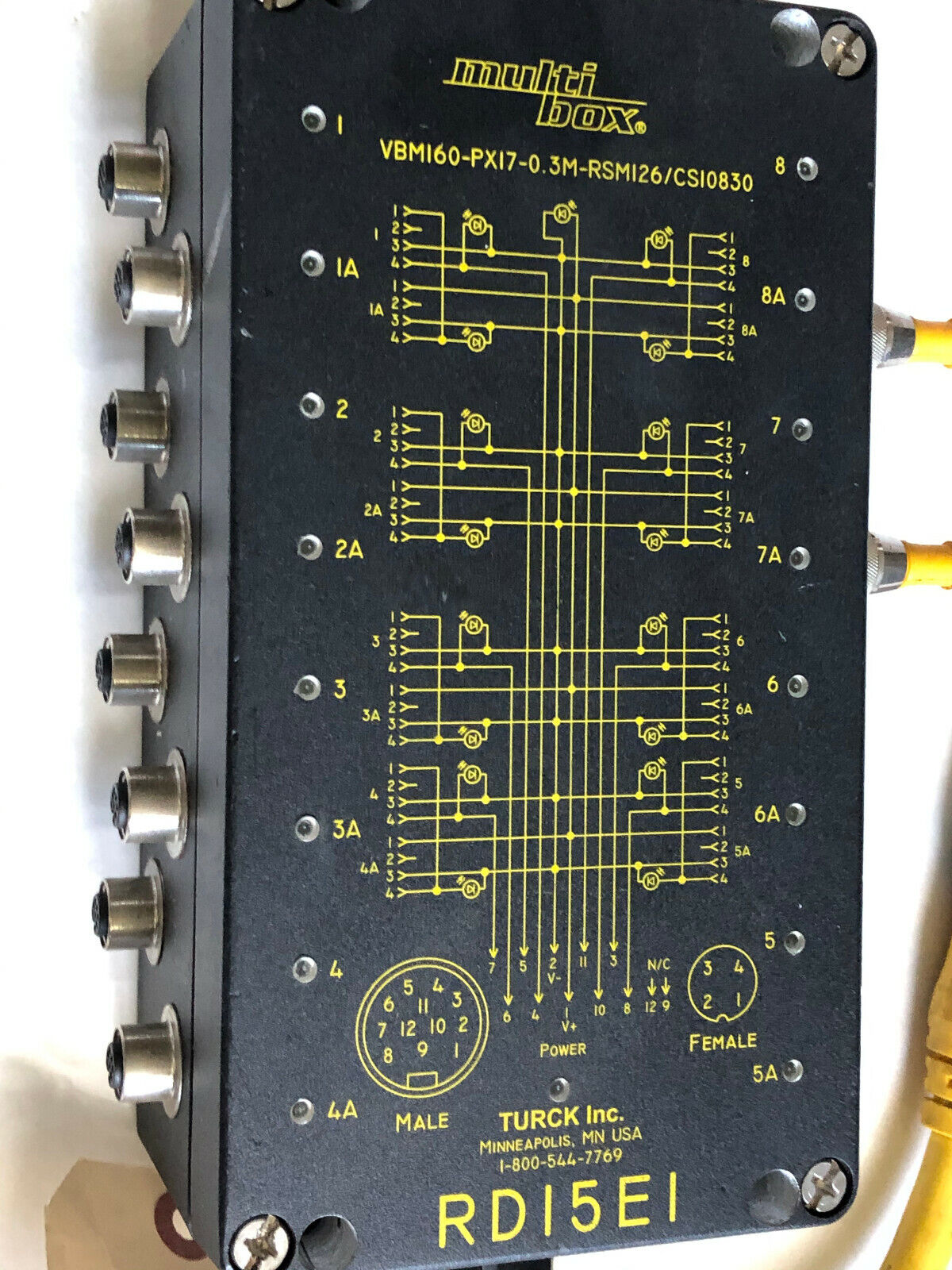 Turck Vbm160-Px17-0.3M-Rsm126/Cs10830,Vbm160-Px17-0,Rd15e1,Rd15ei,Multi-Box,So