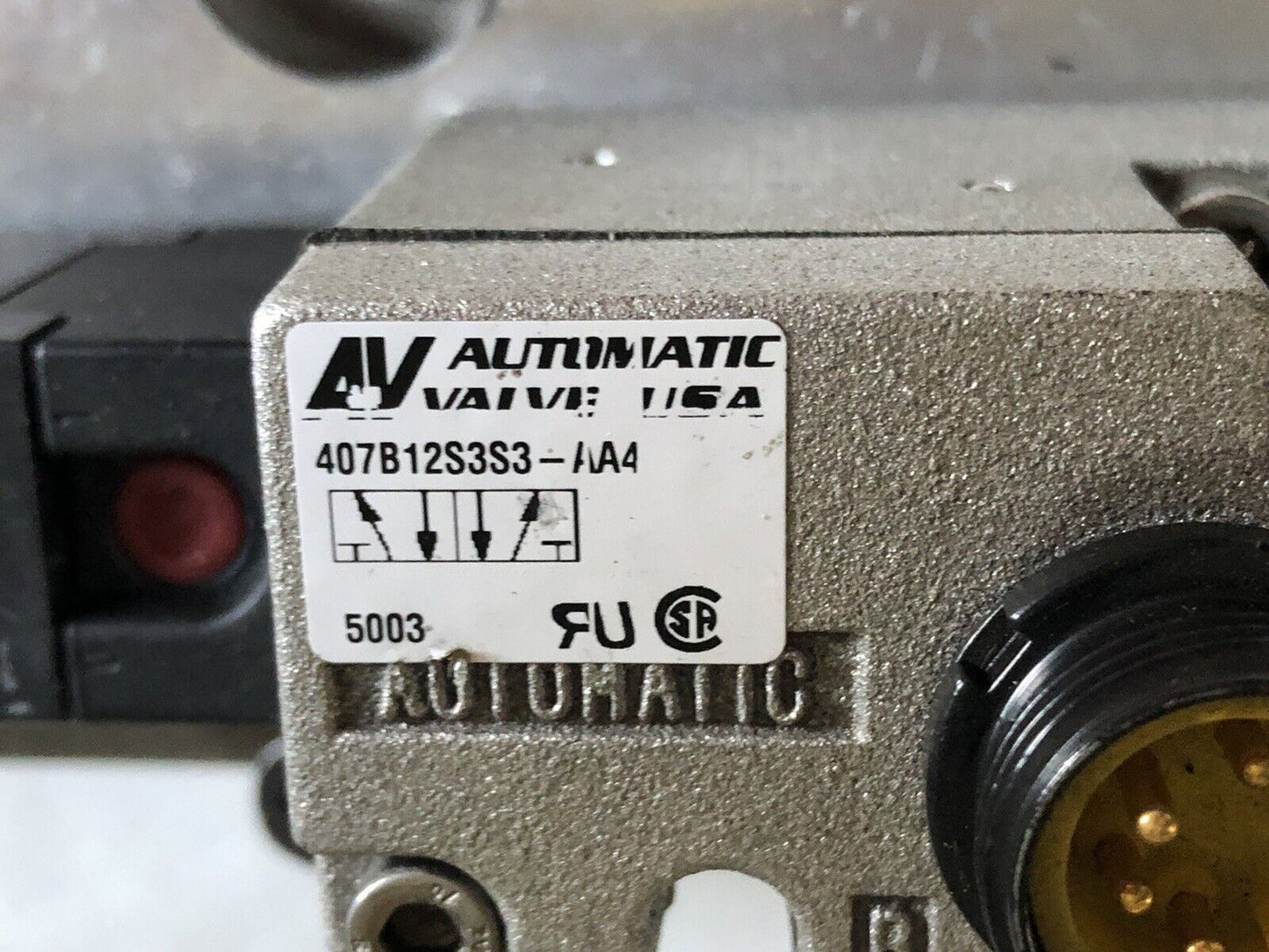 New Automatic Valve 407B12s3s3-Aa4 Av Weather-Proof Solenoid A7201-Aa,120V,Aj,Ev