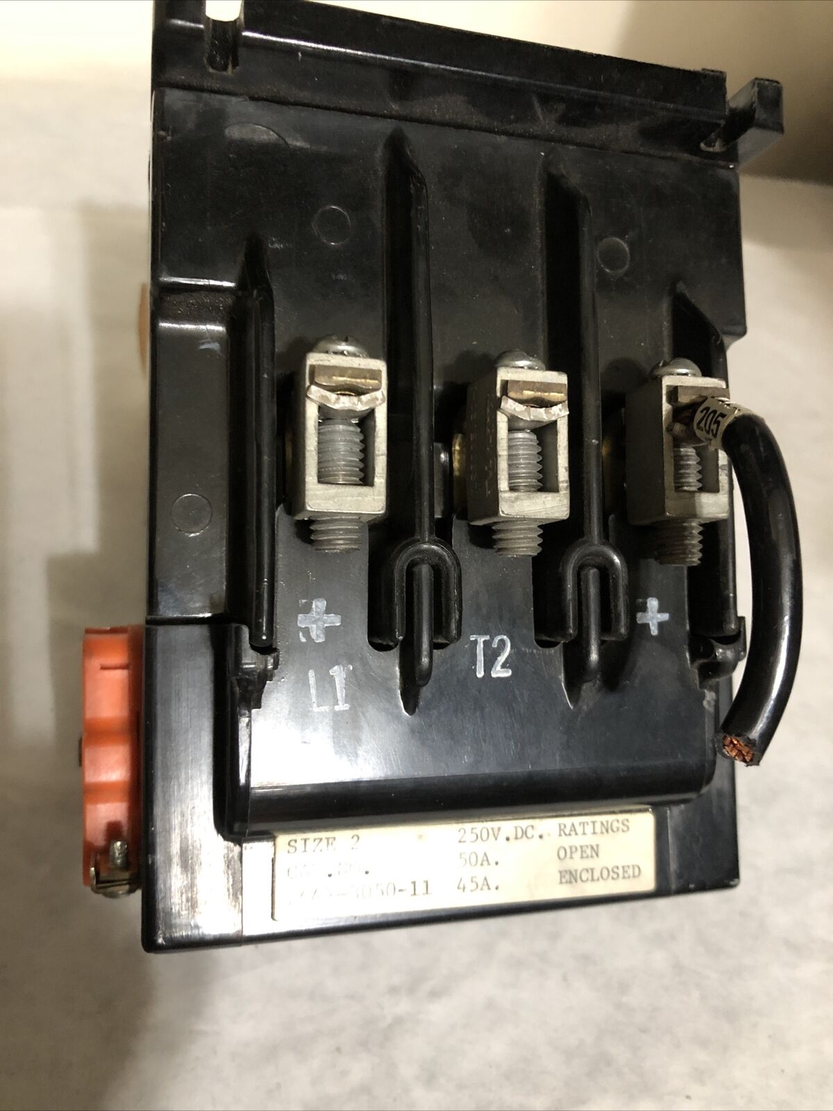 Ward Leonard 7442-3050-11 Contactor, Size 2, 250Vdc, 50A,Fg