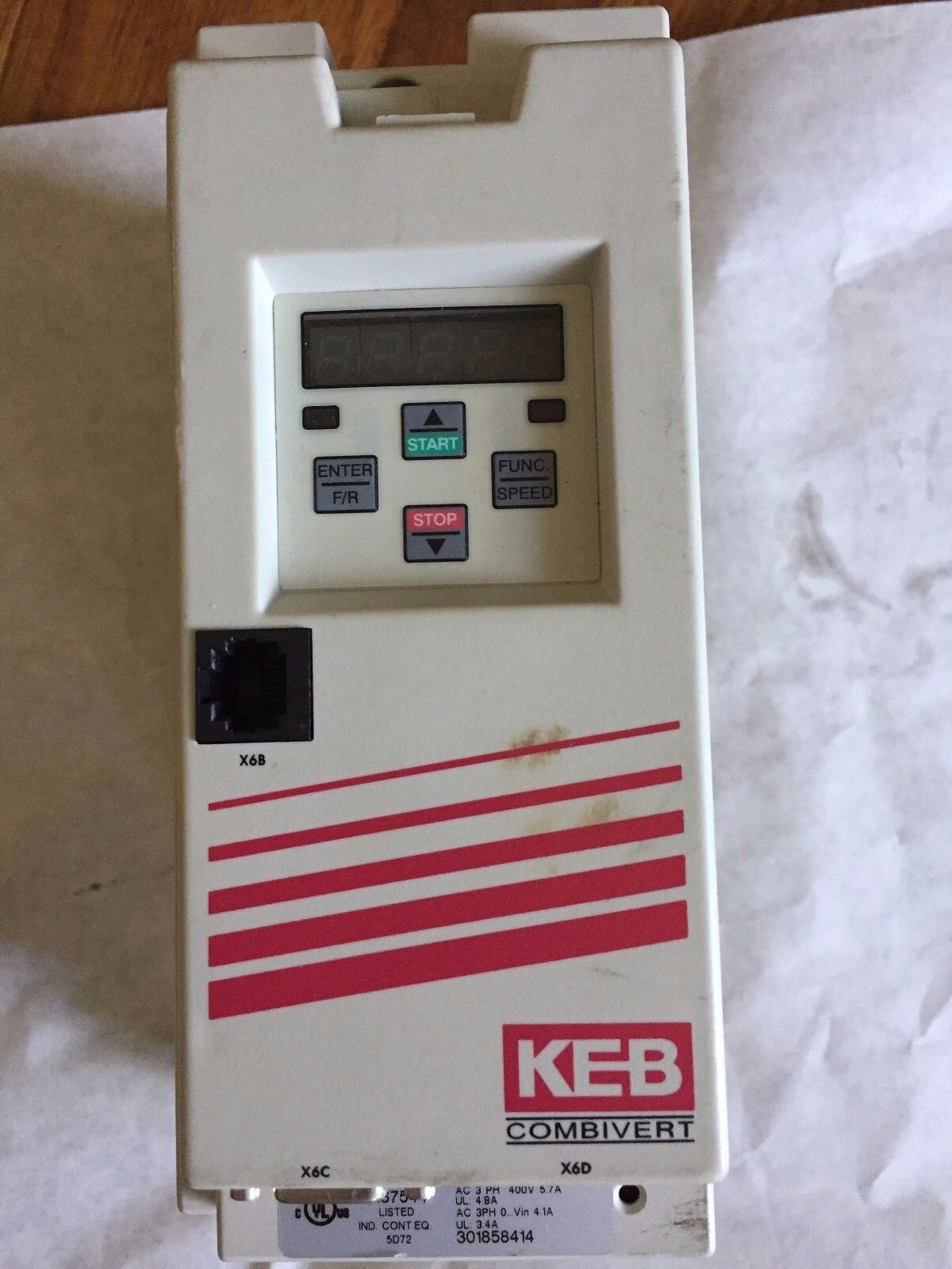 Keb 09F5b1b-La0a Power 2.8 Kva,Combivert,09F5b1b-Laoa,E167544, 09.F5.B1b-La0a,Bw
