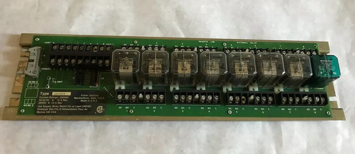 Fisher Controls Cy7001,Fisher 56A6573 L5b External Relay,56A3688x012,123275 1,Cr