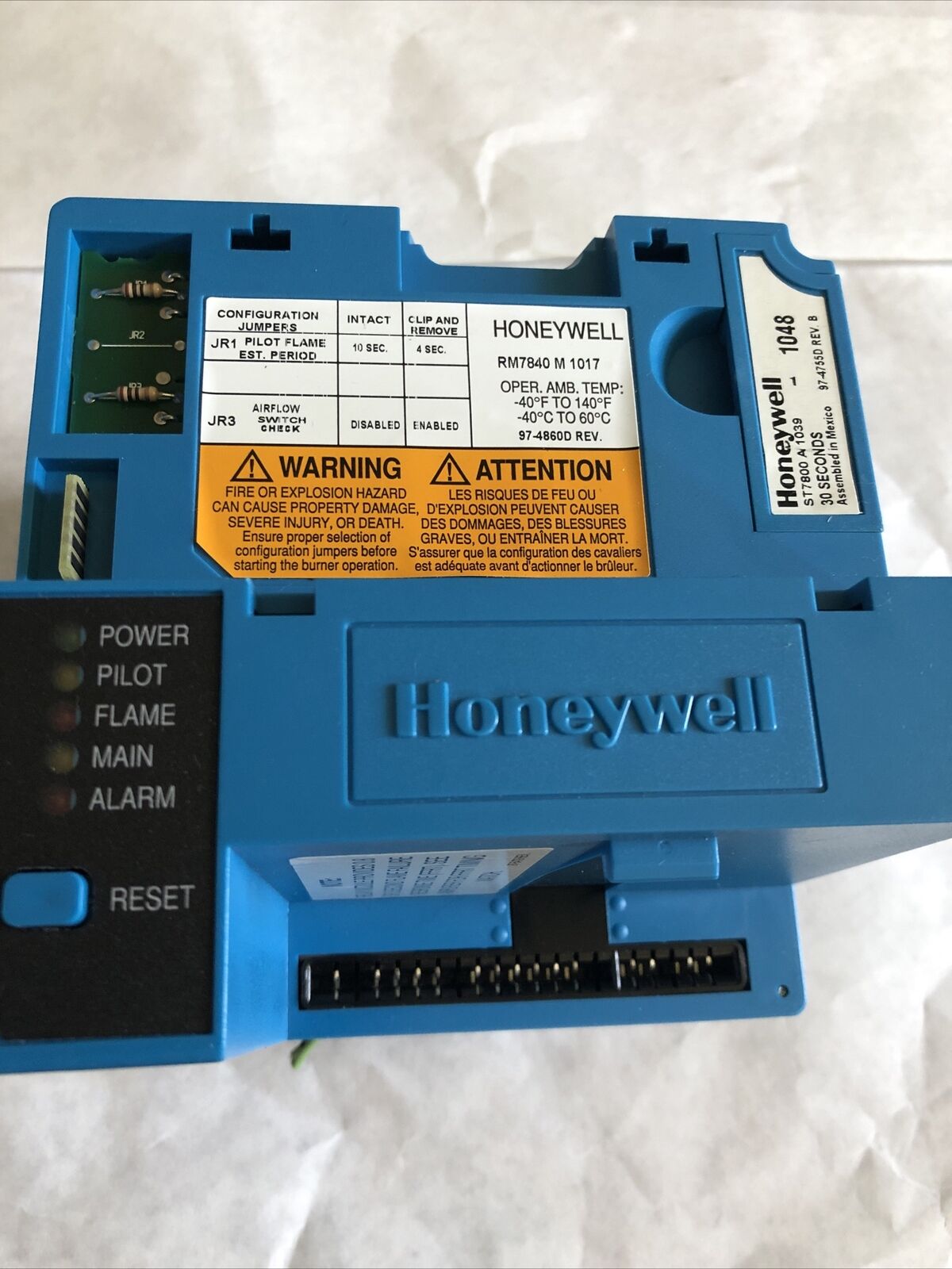 Honeywell Rm7840m1017,St7800a1039,Q7800a1005 Burner Controller,Bb