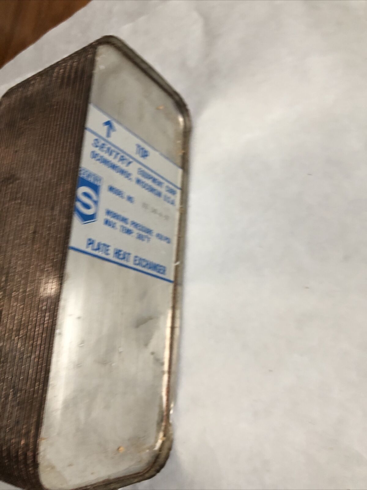 New Sentry B2-30-4-97 Plate Heat Exchange,7-1/4" X 2-3/4",30-Plate,Fi