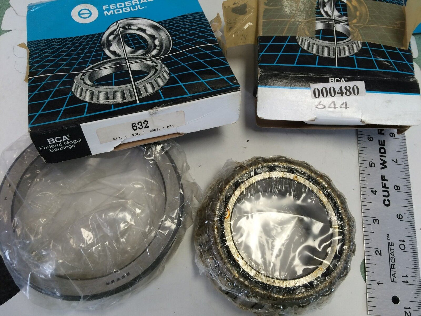 Set Federal Mogal 644/632 Tapered Roller Bearing Cup & Cone,Bower Ks7 644,Km,Bq