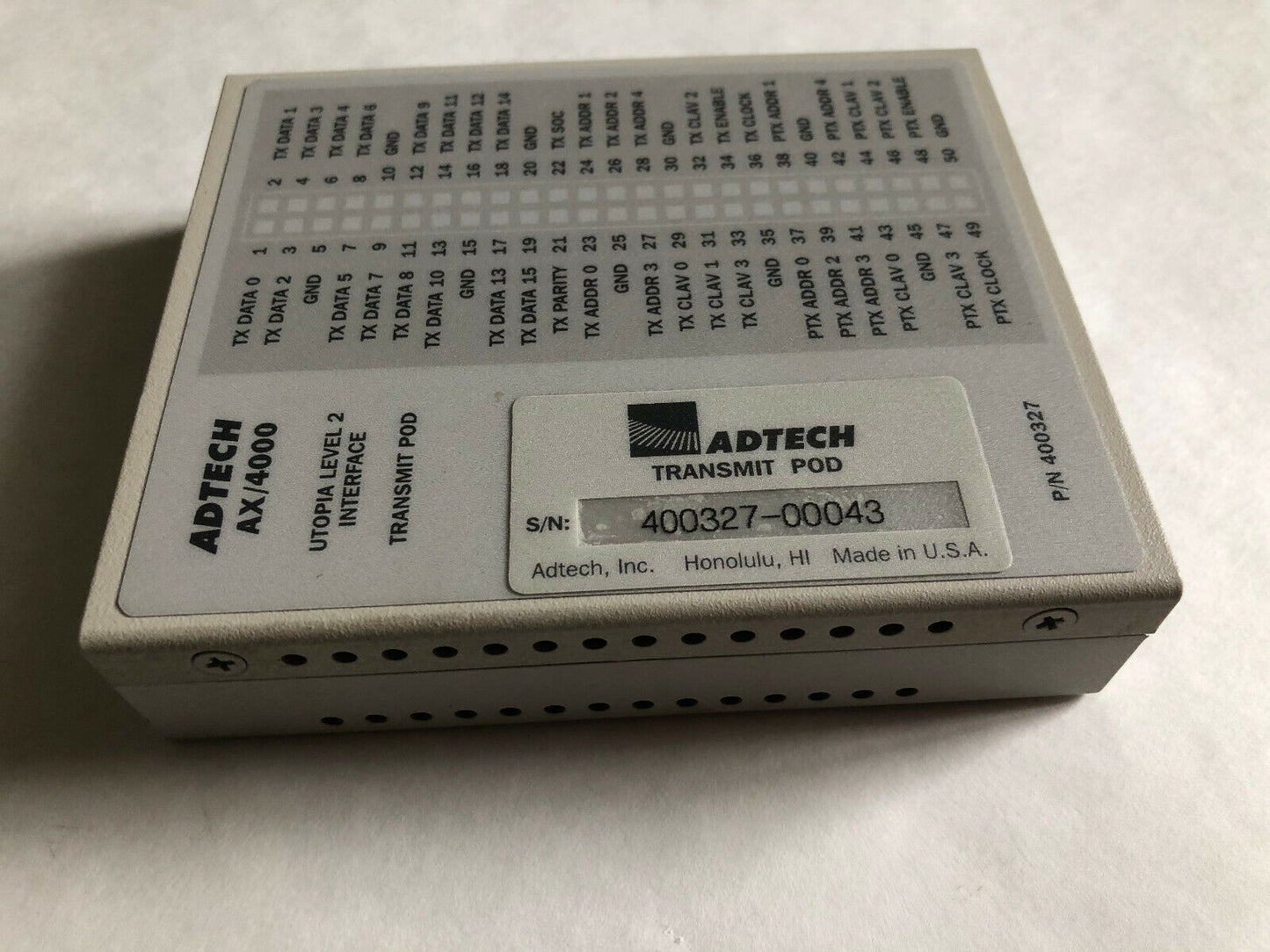 Adtech 400328 Ax/4000 Utopia Level 2 Interface Receive Pod,Cl,Ae
