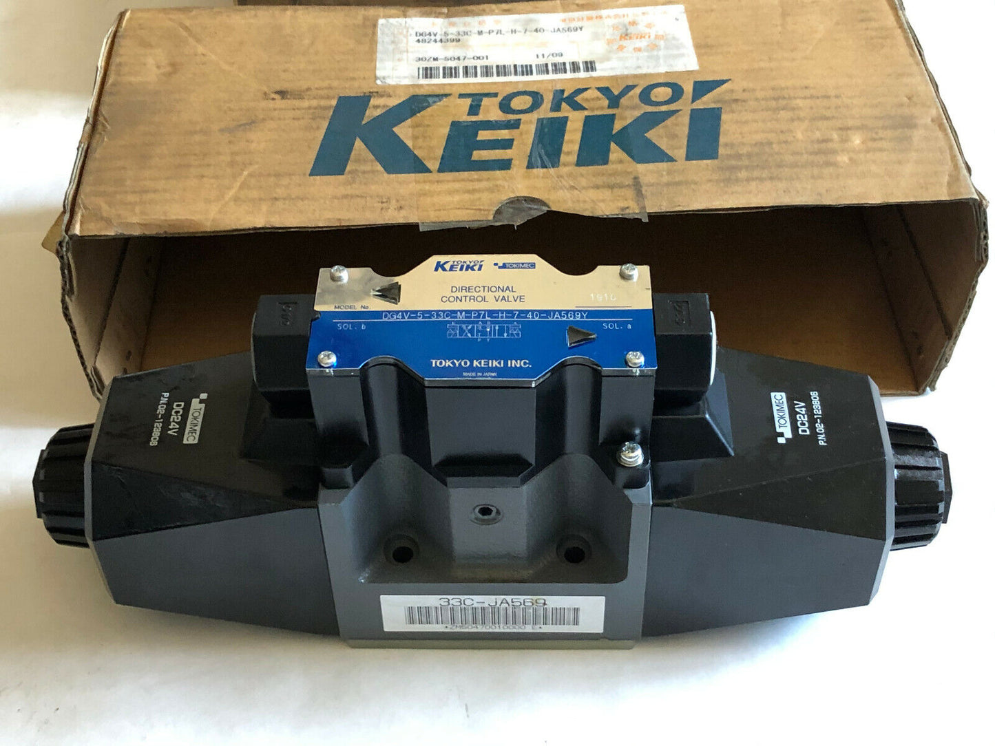 Keiki Dg4v-5-33C-M-P7l-H-7-40-Ja569y Directional Control Valve,P.N. 02-123806,Tn