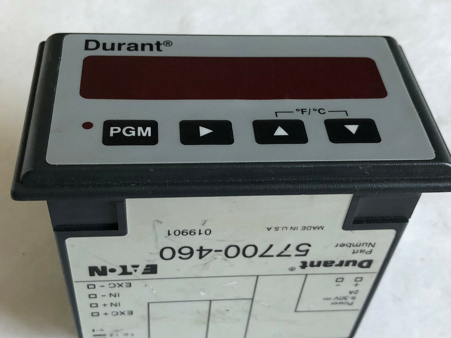 Eaton Corporation Meter Panel Mount Temperature 9-30Vdc Durant 57700-460,Ej