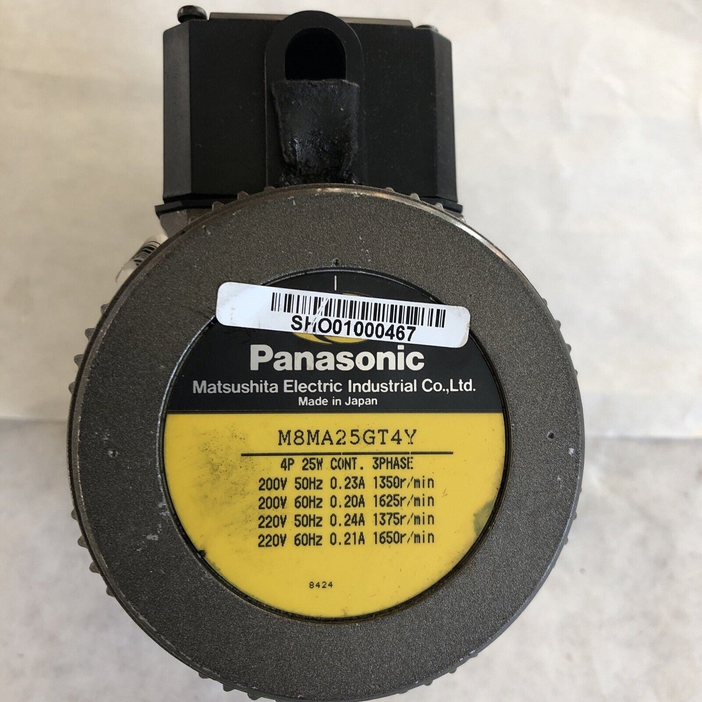 Panasonic M8ma25gt4y,M8ma25gt4,M3448 Compact Ac Geared Motor,200-220 Vac,Bg