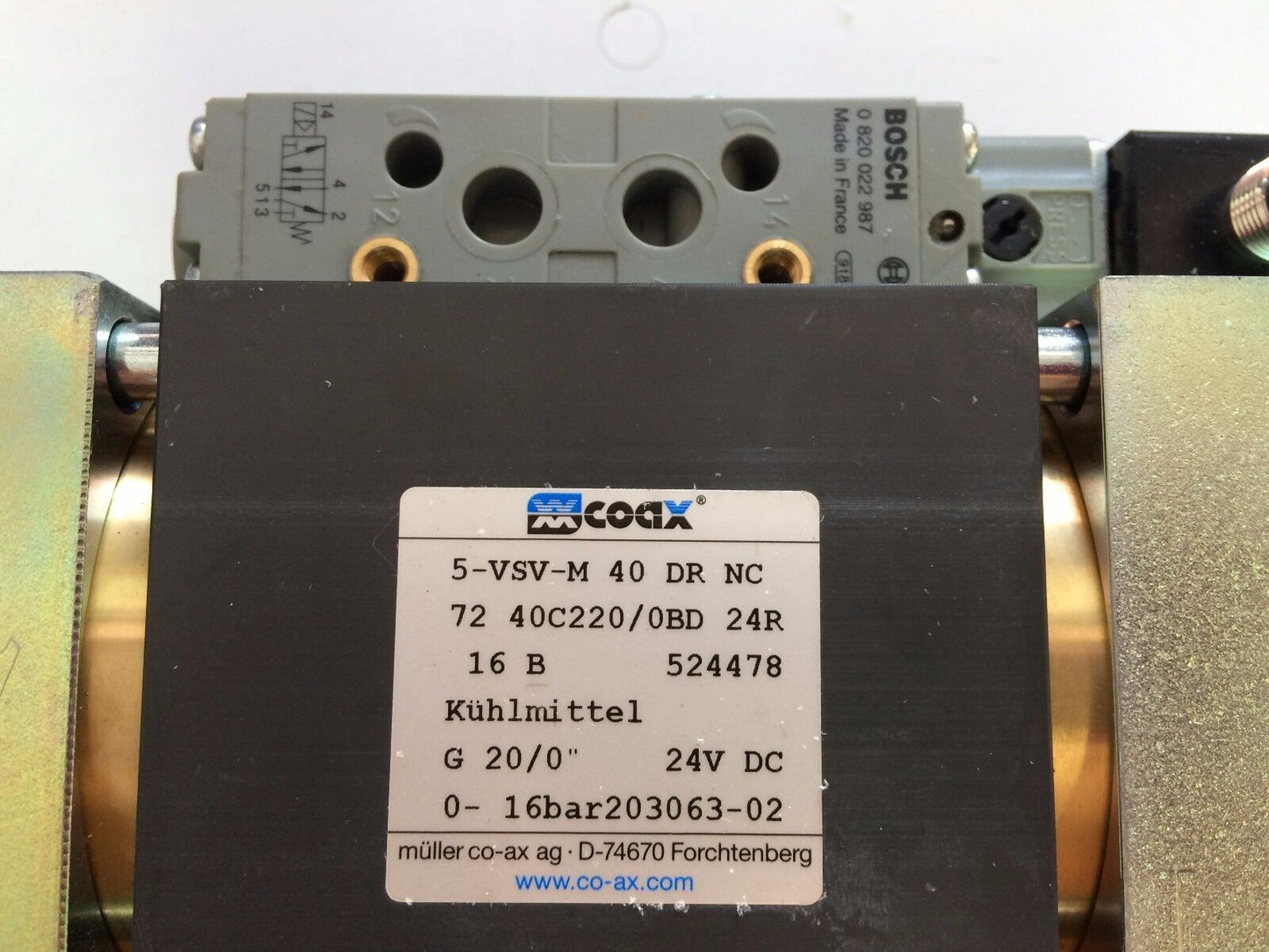 Coax Vsm403c216vtb2b20vxxxb Valve,Xxcoax 5-Vsv-M 40 Dr Nc,Bosch 0 820 022 987,Bh