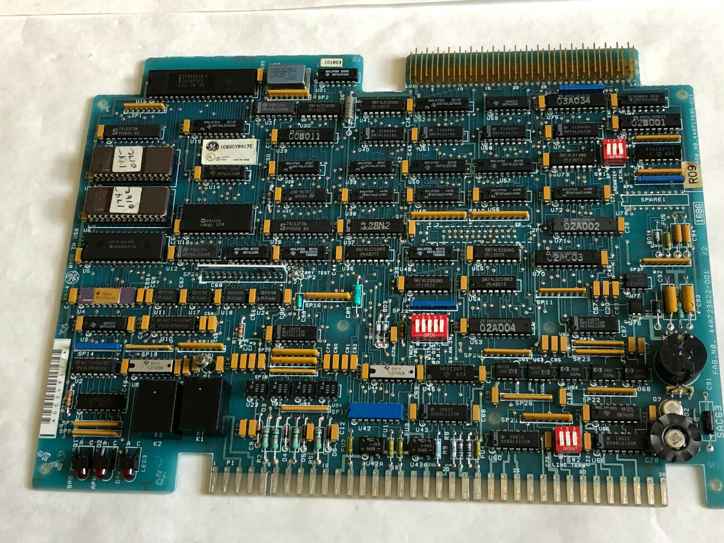Ge Fanuc Ic600yb917c,44A723622-001 R02/2 Control Module 44A7177595-G01,Sac63,Cf