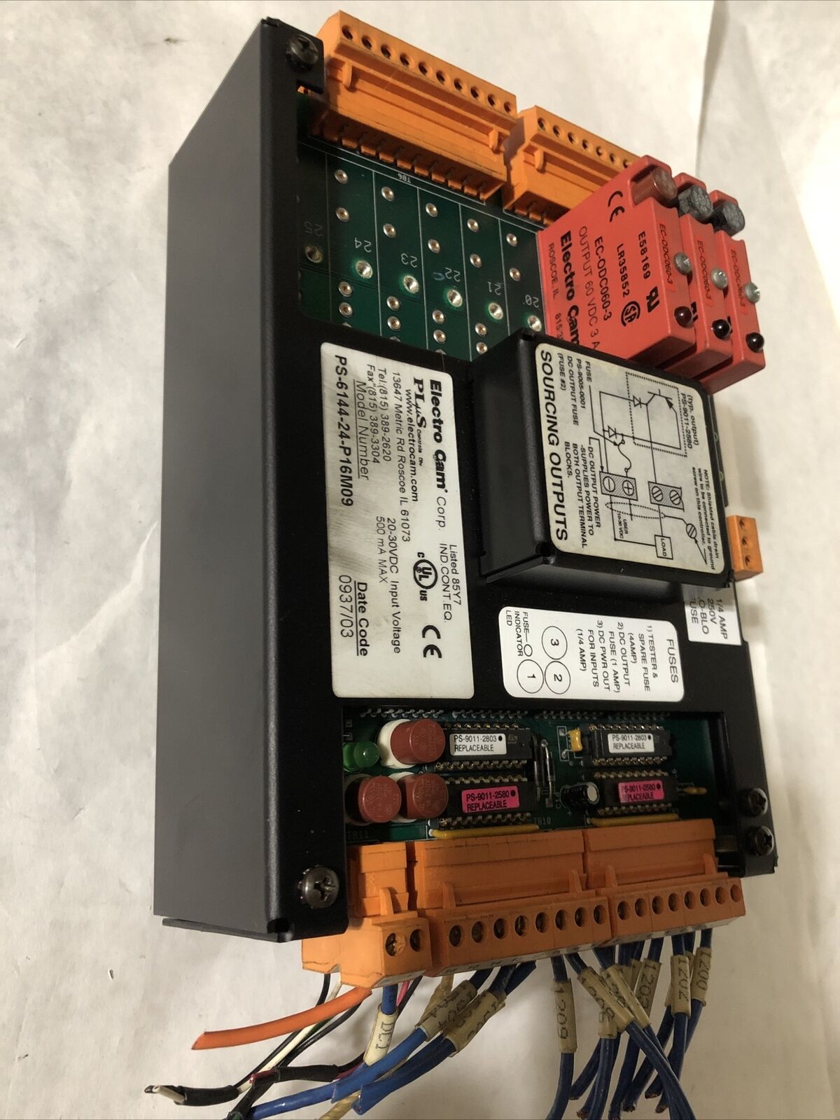 Electro Cam Ps-6144-24 P16m09 Programmable Limit Switch, 20-30Vdc,Fg