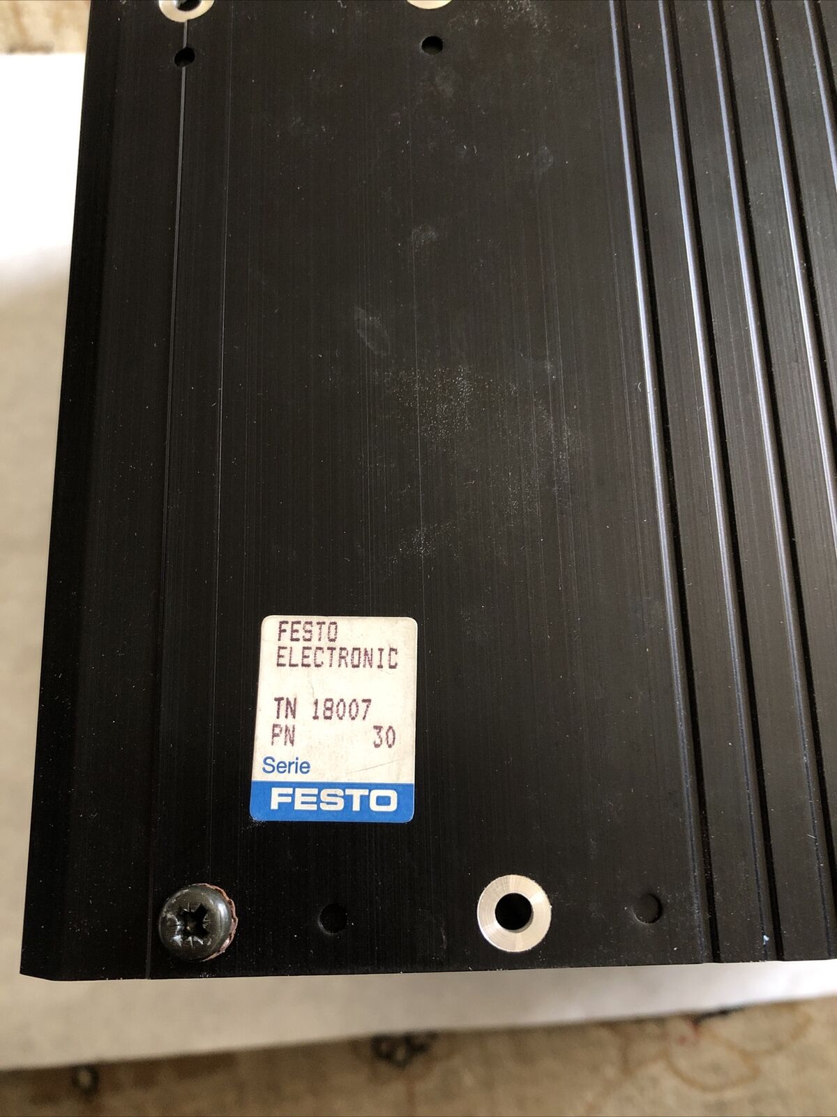 Festo 30 Festo Electric 7 Slot Rack Tn 18007,Pn 30,Plc 919281,Fj