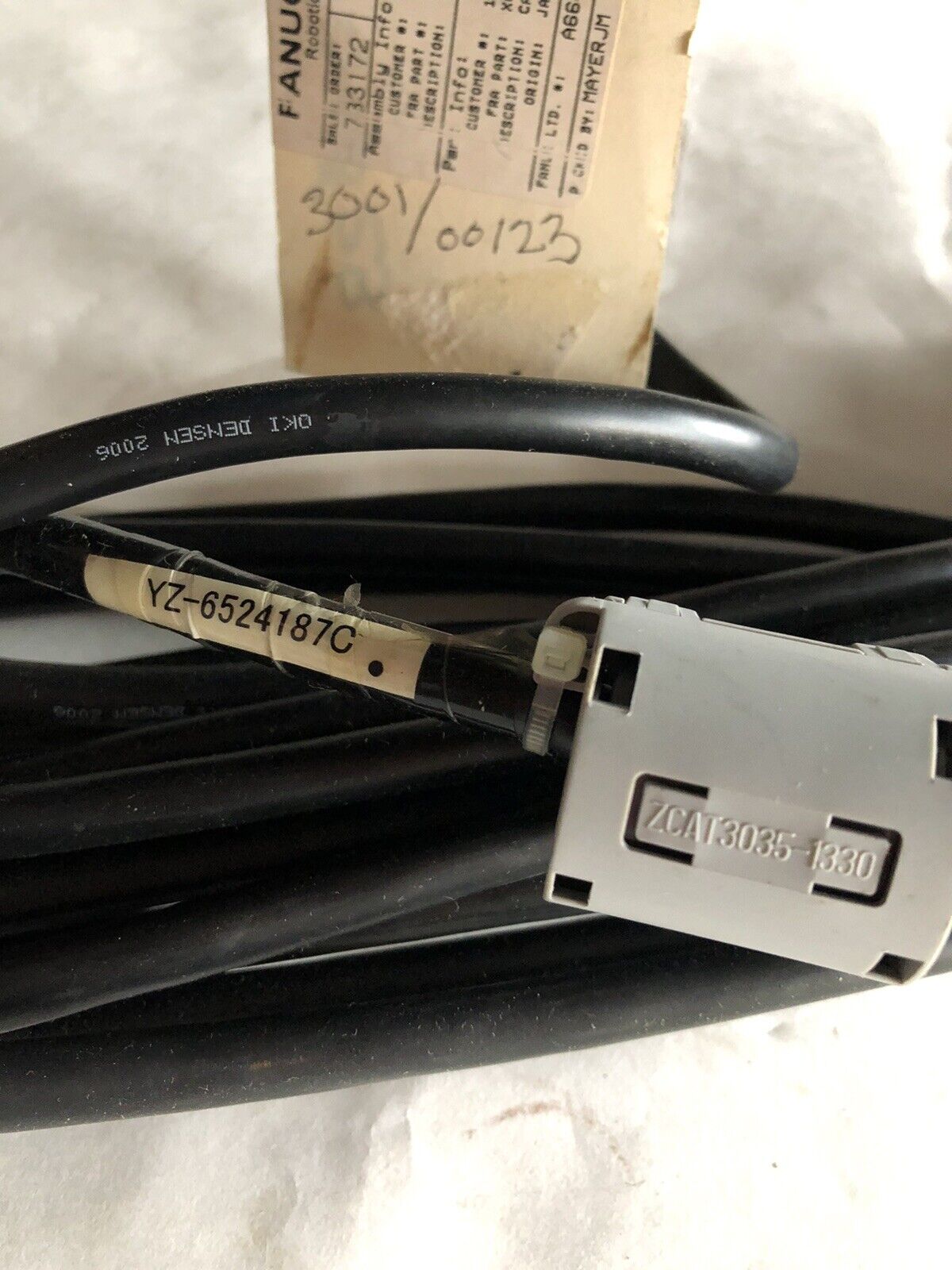 Fanuc Xgmf-14165,A660-2005-T573 #L15r93a,J7p 14M Bcab Ria Cable,Yz-6524187C,Ez