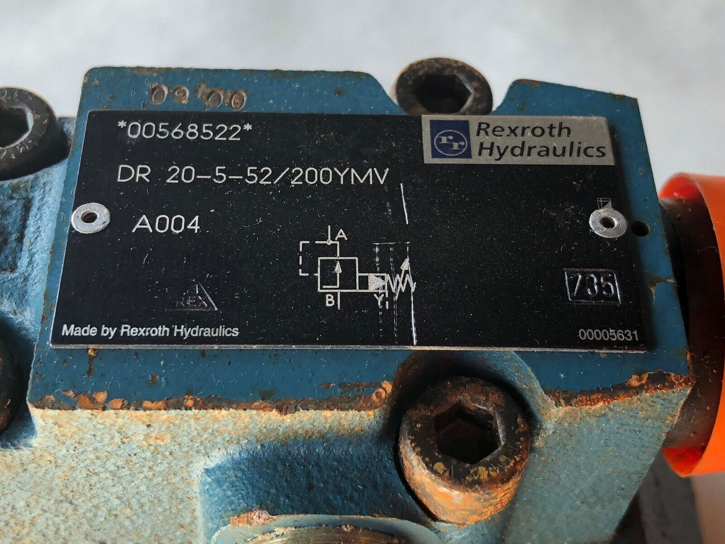 New Rexroth Dr 20-5-52/200Ymv A004 Hydraulic Valve 00568522 A004,Ap