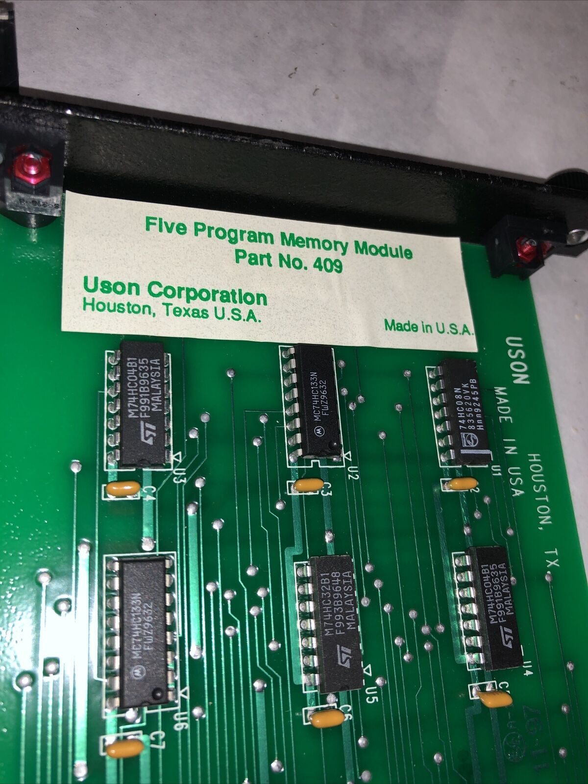 Uson 409 Cnc Cpu Five Program Memory Module Five Prog.,Fg