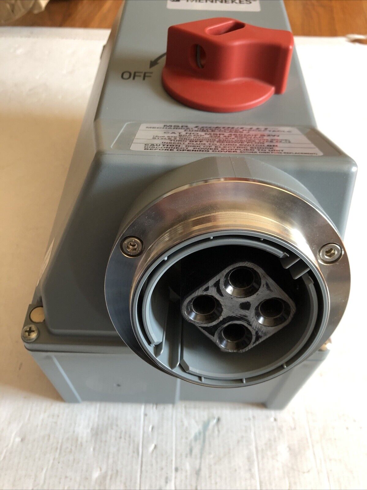 New Mennekes Msr 460Mifs2w Mechanical Interlock Receptacle, 60Amp, 600Vac,Cl