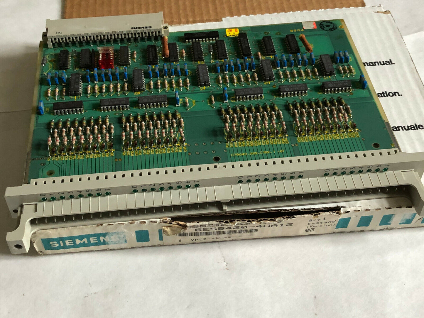 Siemens 6Es5420-3Ba11,32 Point 24Vdc 6Es5-420-3Ba11,C79040-A92-C192187,Ec