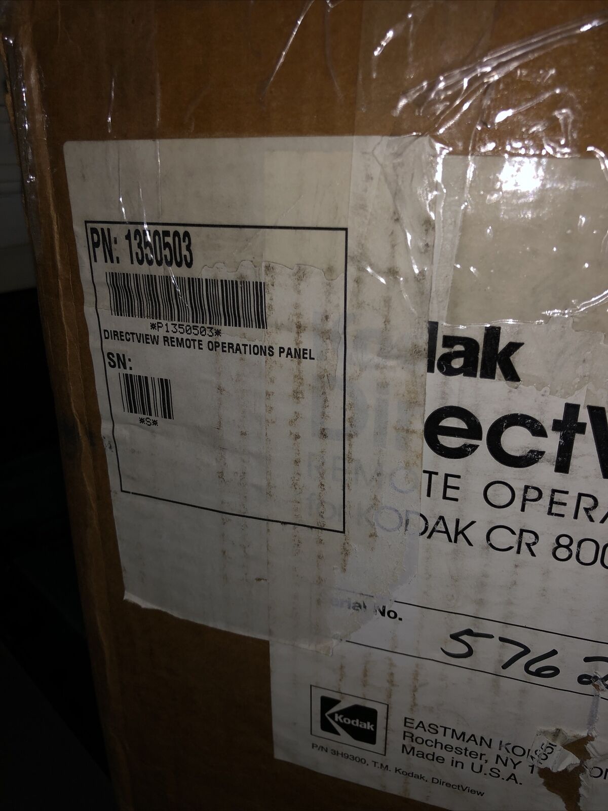 New Kodak 9500112 Directview Remote Operation Panel 1350503 Plc,Cat 135 0503,Bn