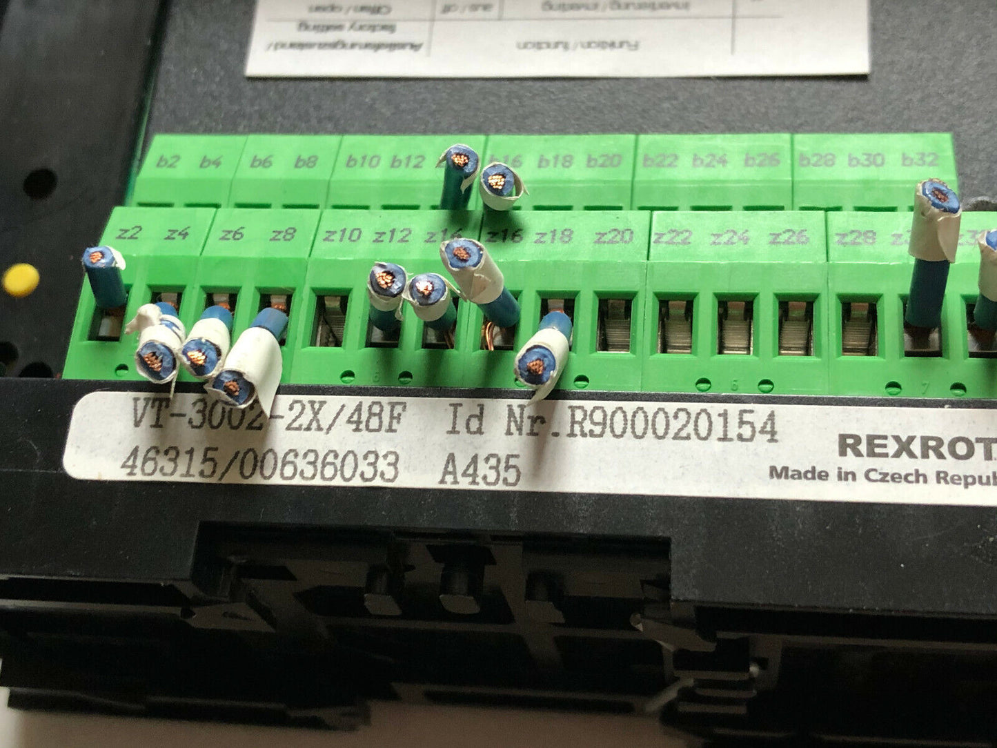Rexroth Vrpa2-1 Analog Hydraulic Amplifier Proportional,Vt3002-2X/48F,En