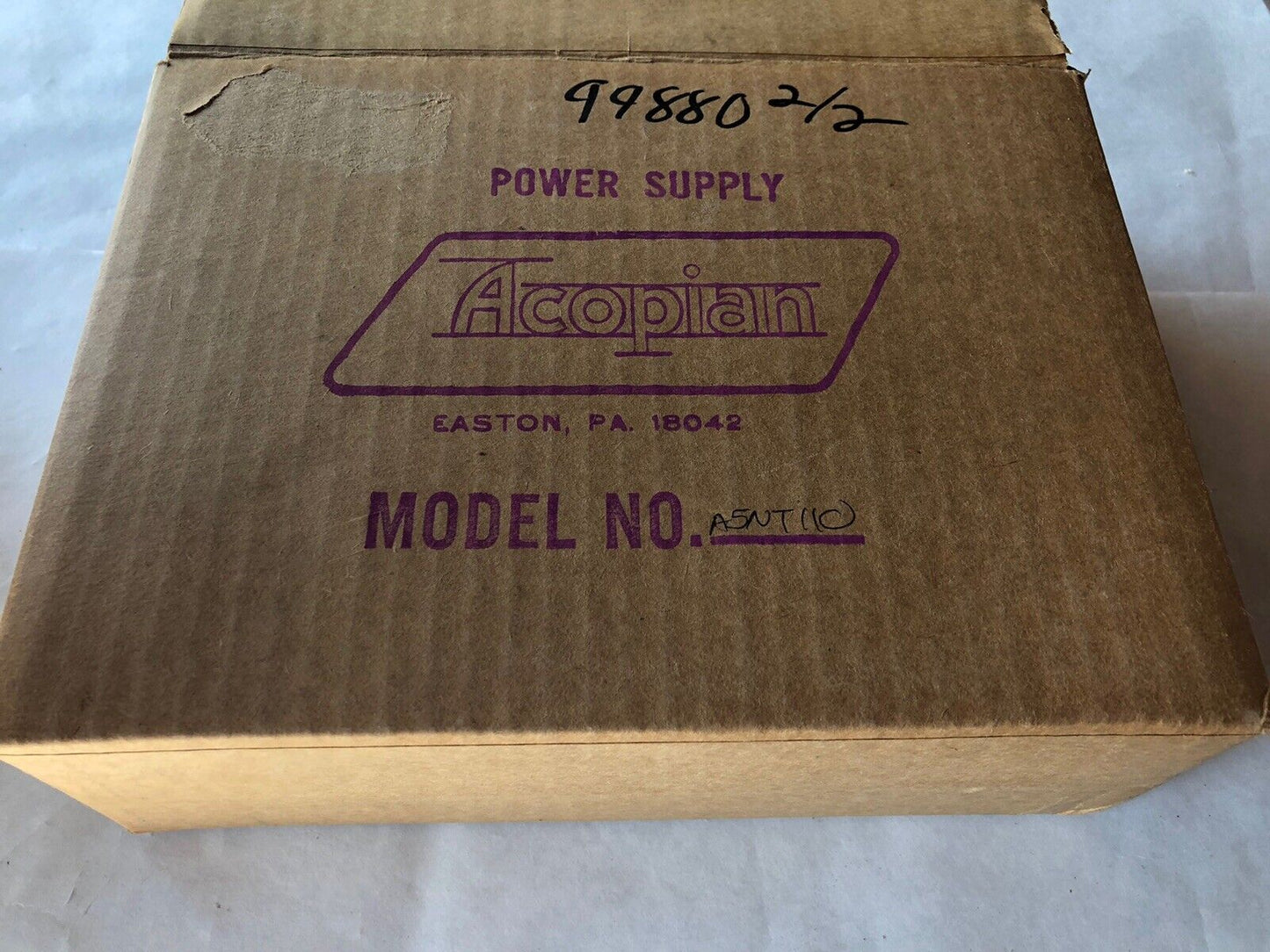 New Acopian A5nt110 Power Supply 110Vac In 5Vdc Out,A5nt11o,Ff