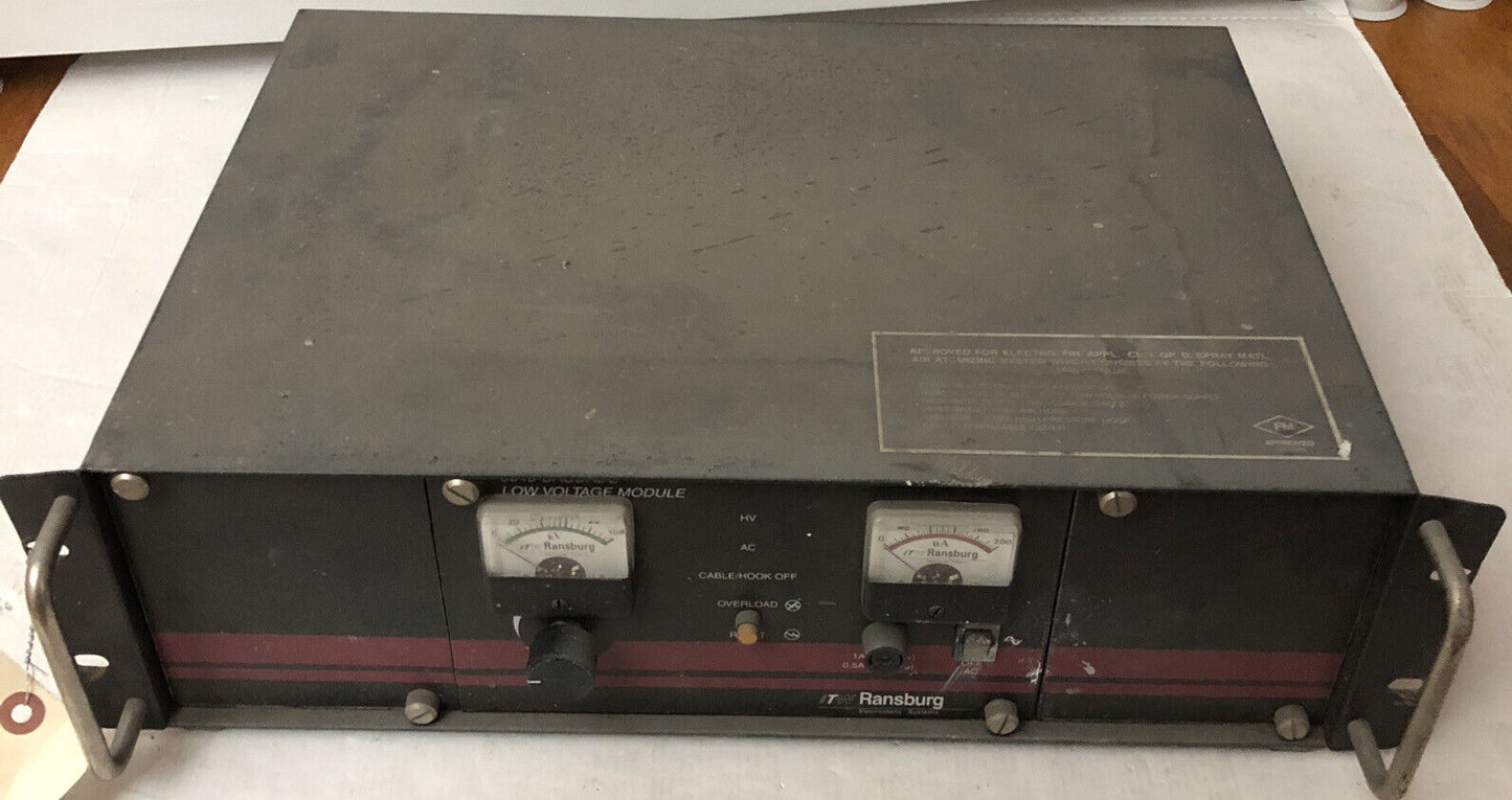 Itw 76580-A1001,Itw Ransburg 76580-A1001 Electrostatic Control Unit,Cx