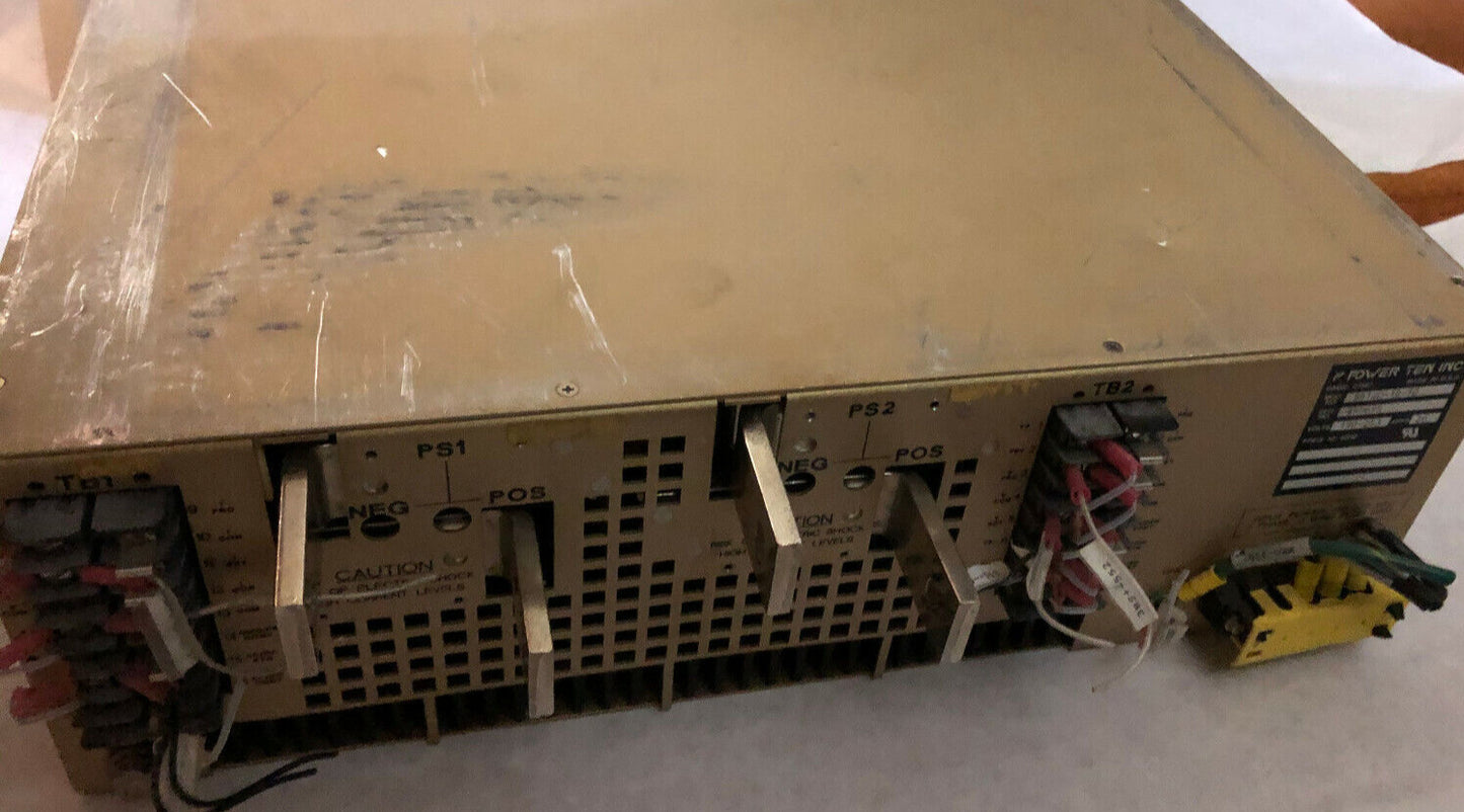 Power Ten 5612D-10/10 Power Supply,190-253 Volt,26 Amps,Viha,Vraw4a,Sf-430832,Be