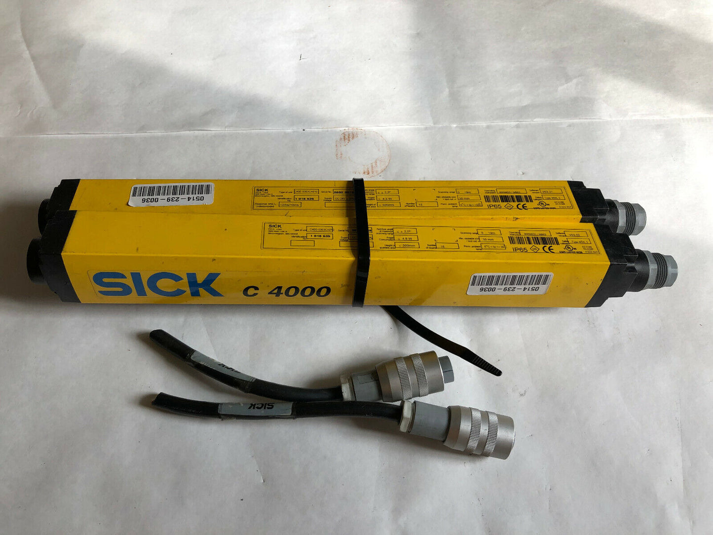 1 Set Sick C-4000 Safety Light Curtains,C40s-0303Ca010, C40e-0303Ca010,Ip65,Sk