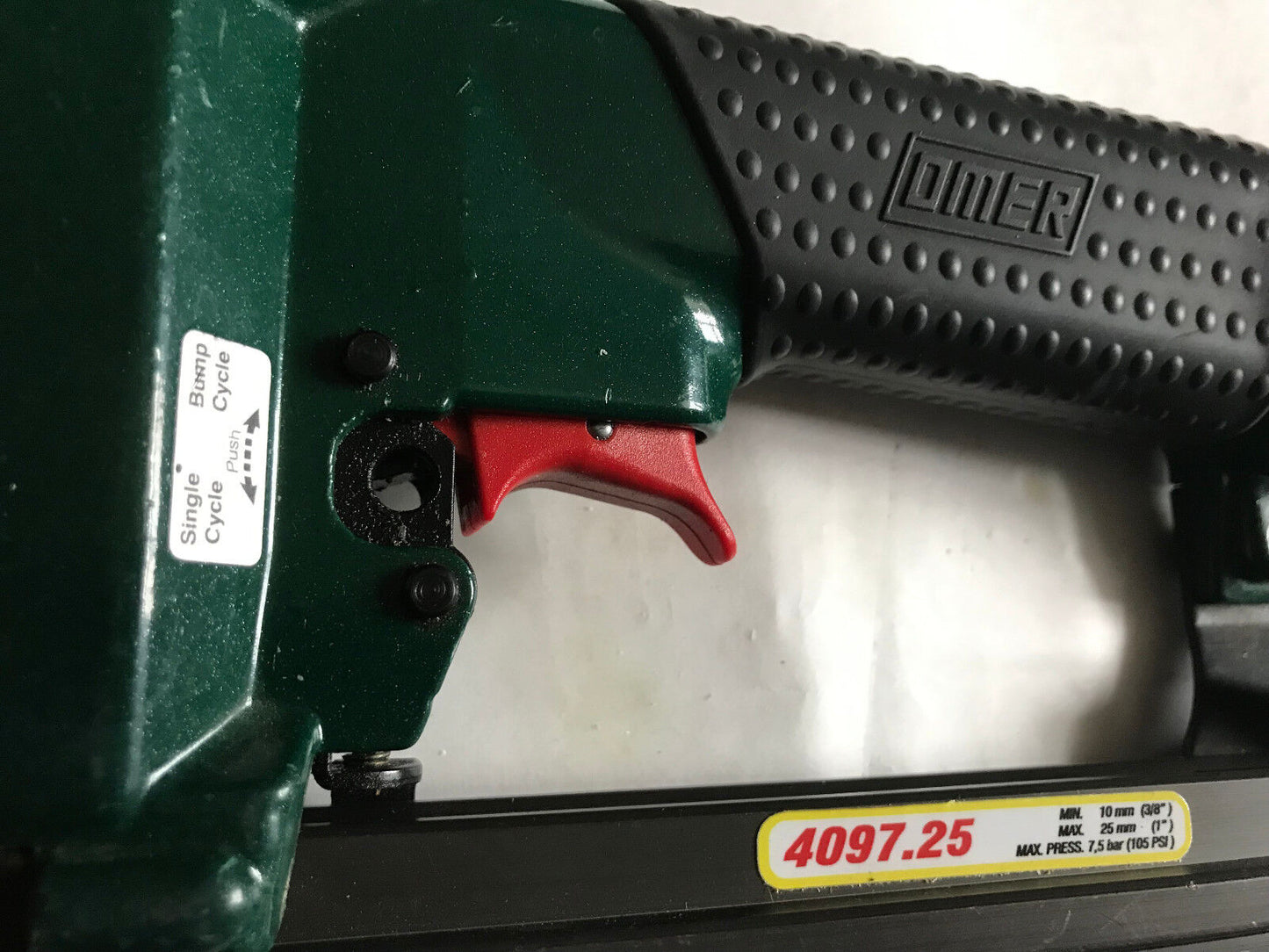 Omer 4097.25 Pneumatic Stapler Air Tool,Omer 409725, 105 Psi,Si